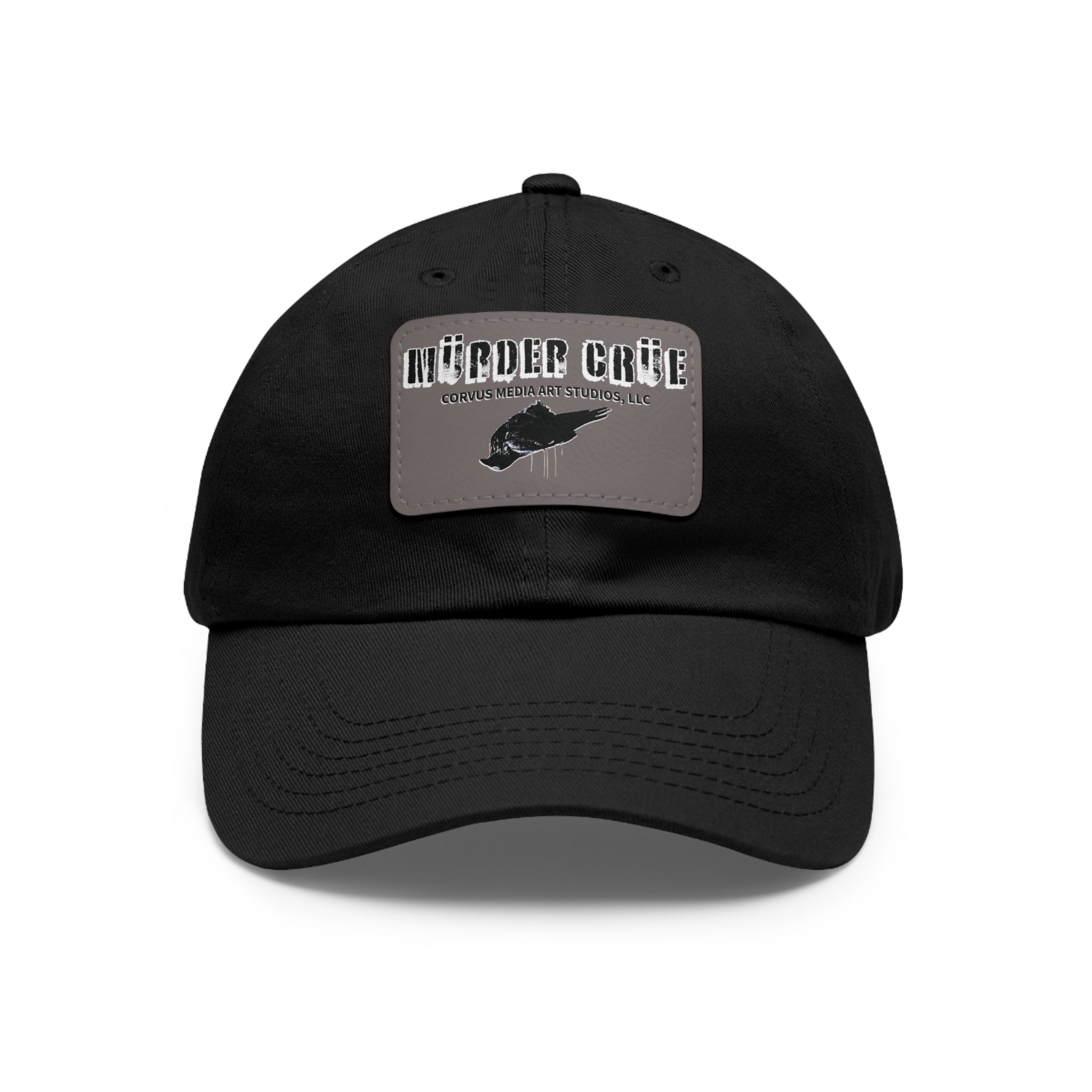 Mürder Crüe by Corvus- Dad Hat with Leather Patch - Perfect for Outdoor Adventures, Birthdays, and Everyday Wear, Casual Hat, Unique Gift, [...]