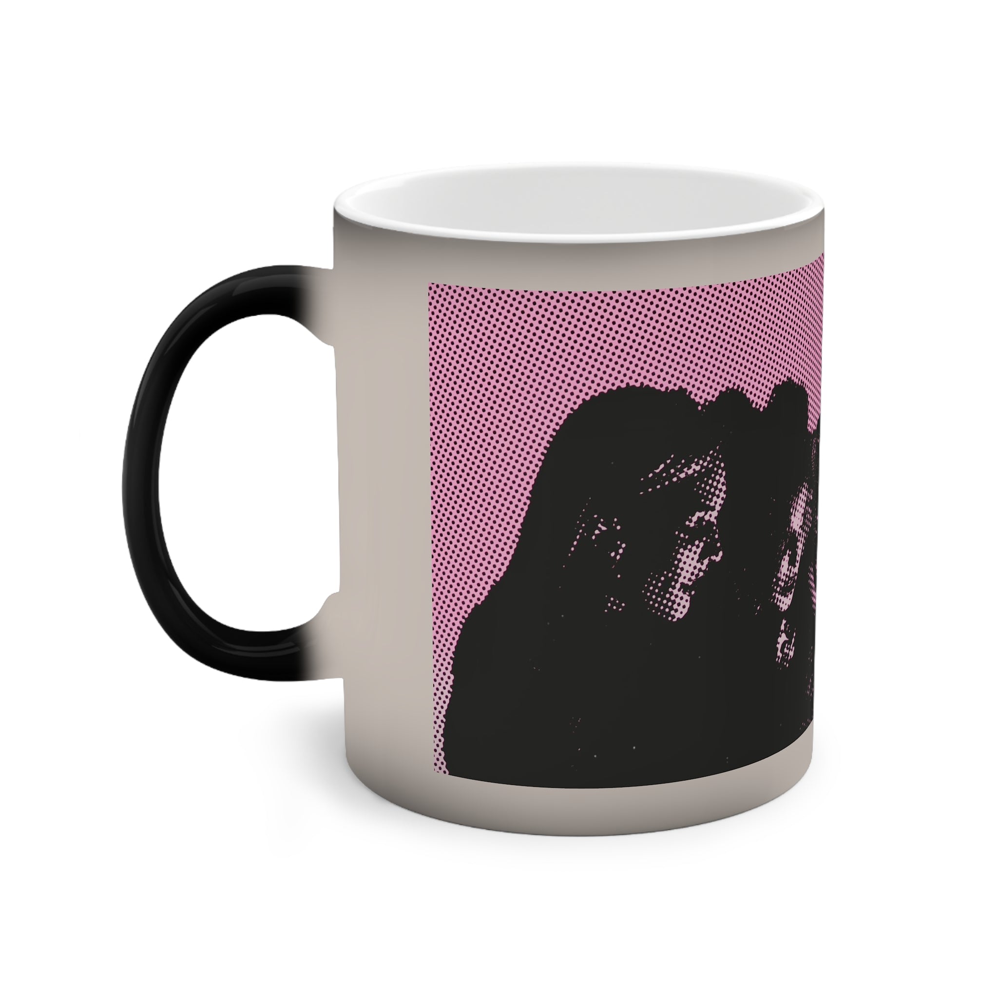 All My Friends Are Baddies by Factor VIII- Color-Changing Ghost Mug, Halloween Gift, Custom Coffee Cup, Unique Drinkware, Spooky Home Decor, Funhouse Vibes