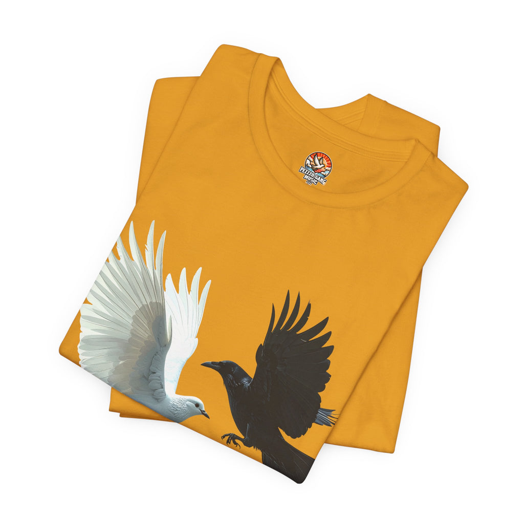 Pezzzo Gang & Mürder Crüe Crow Dove Collaboration Unisex Jersey Short Sleeve Tee