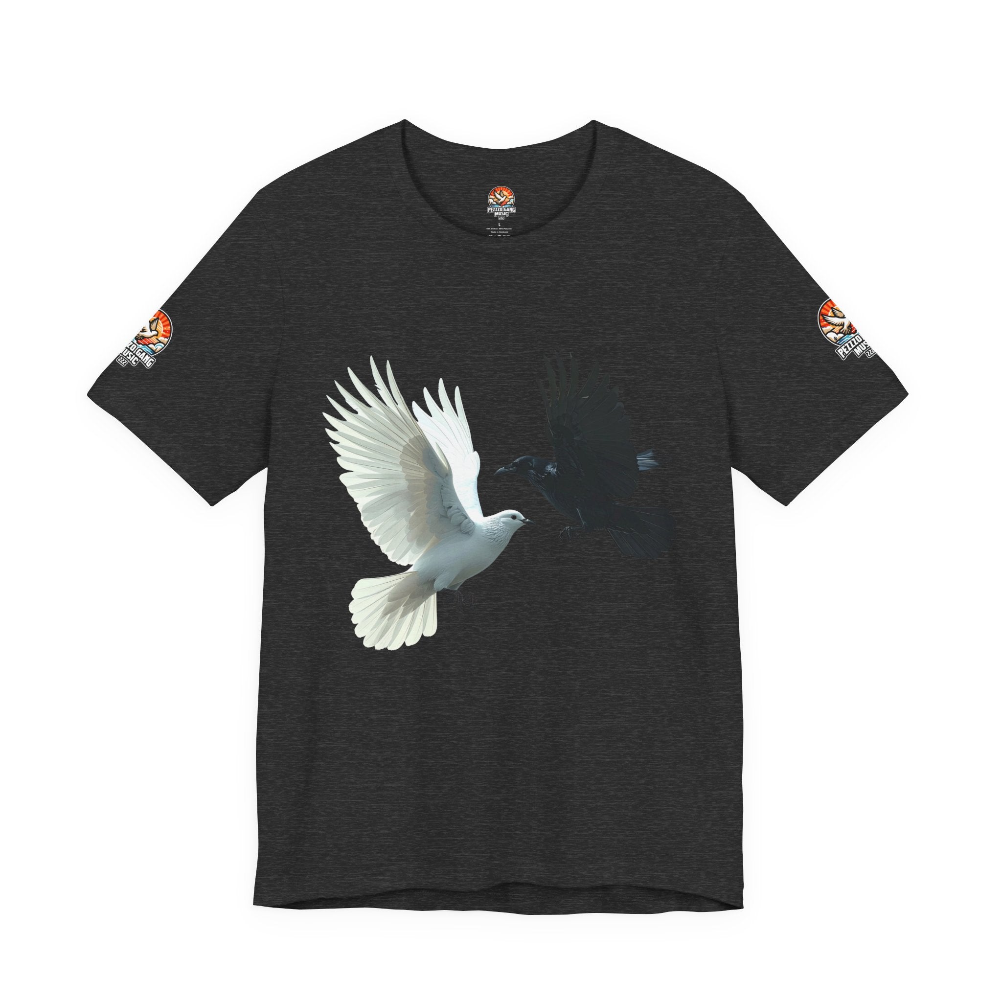 Pezzzo Gang & Mürder Crüe Crow Dove Collaboration Unisex Jersey Short Sleeve Tee