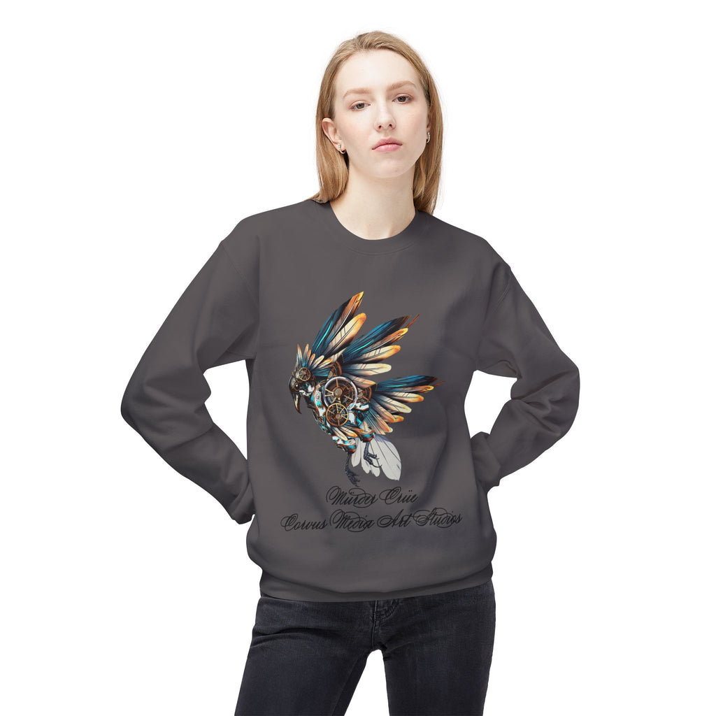 Native Dreamcatcher Eagle Crewneck Sweatshirt – 'Protect Our Cousins, Watch Our Futures'
