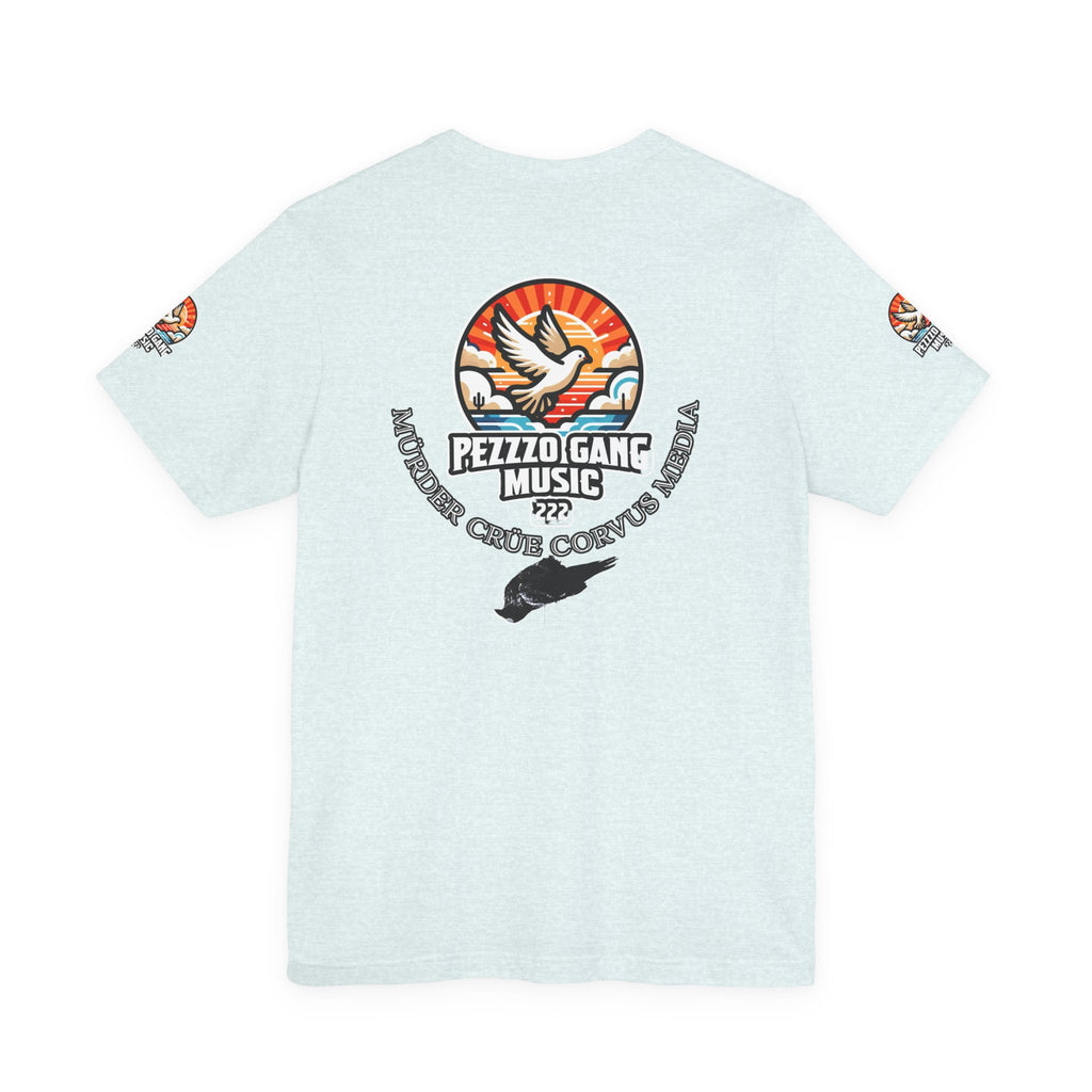 Pezzzo Gang & Mürder Crüe Crow Dove Collaboration Unisex Jersey Short Sleeve Tee