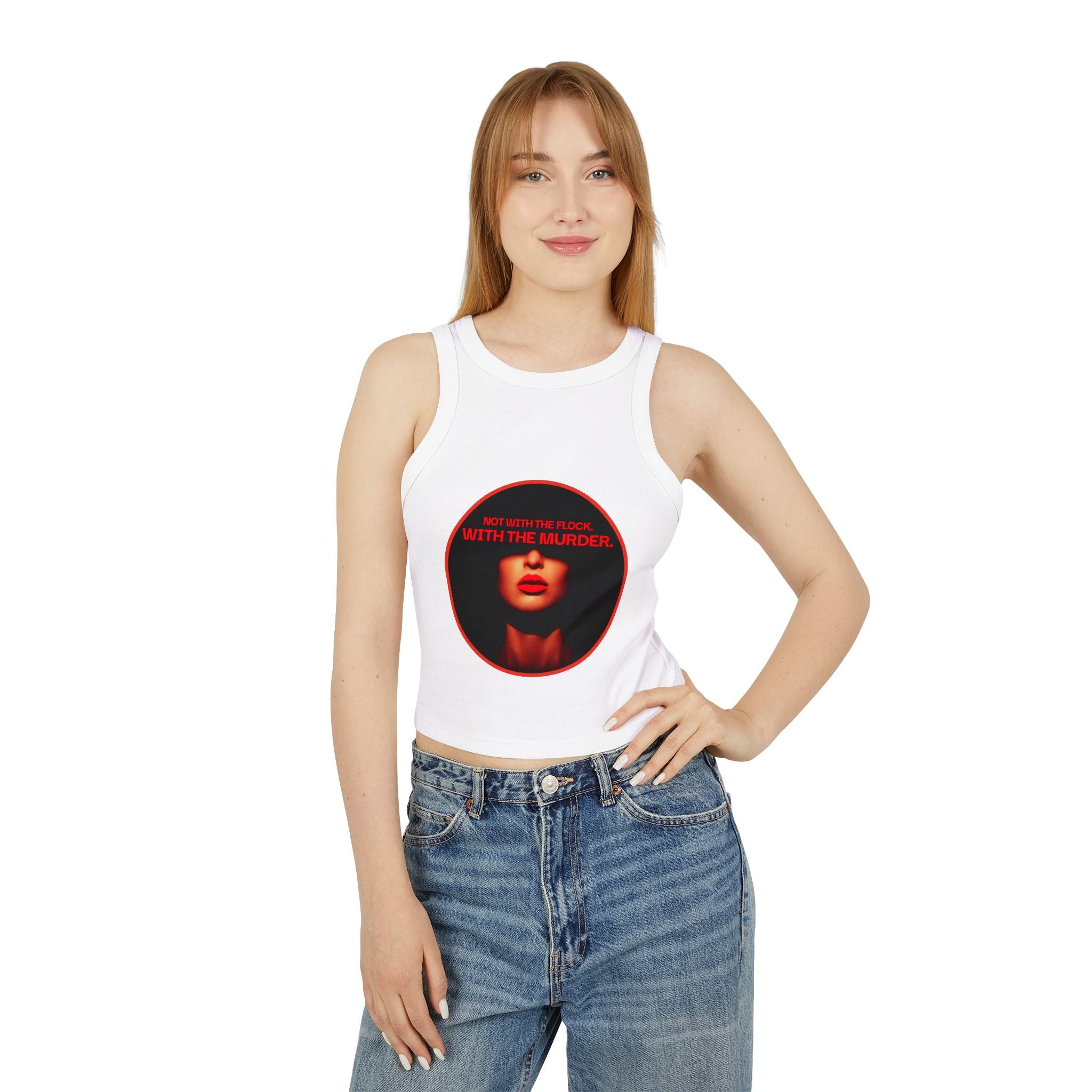 Not with the flock Racer Tank