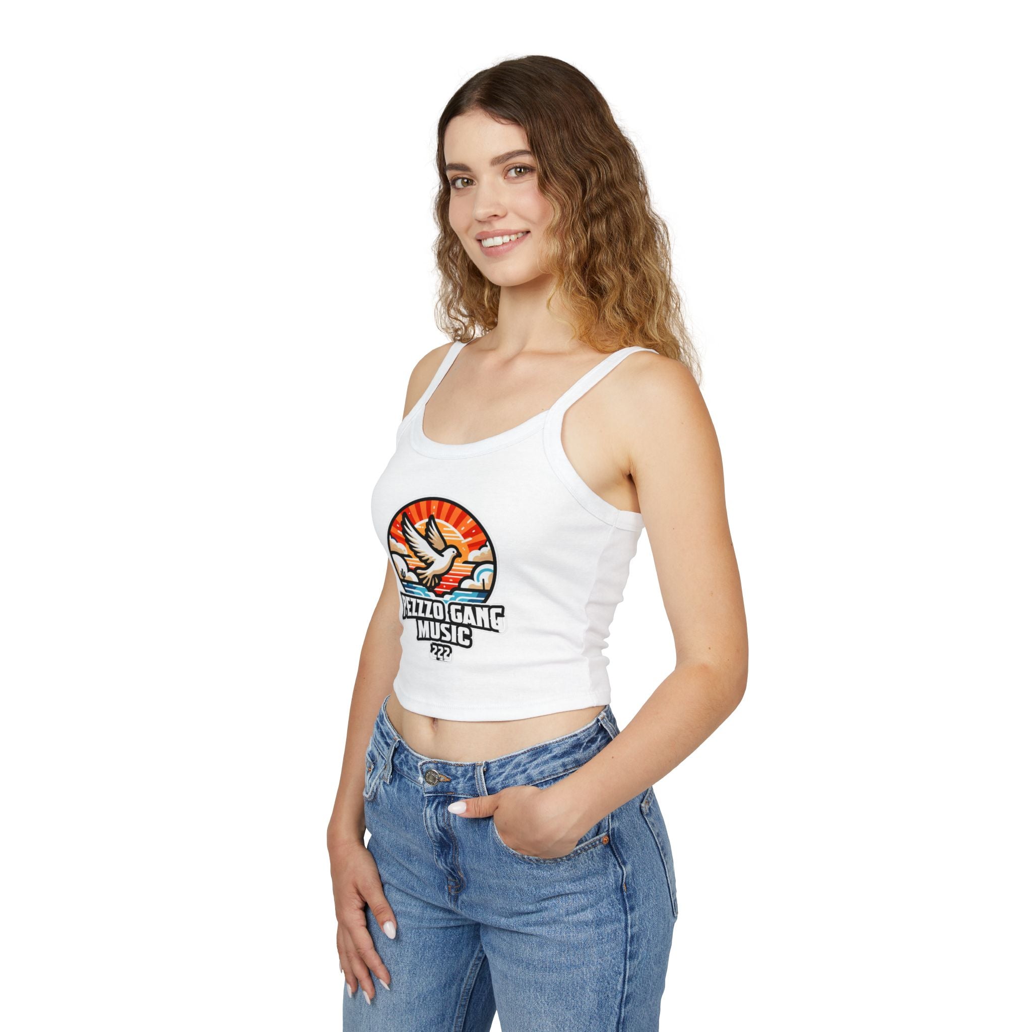 Pezzzo Gang Music Dove Crop Tank