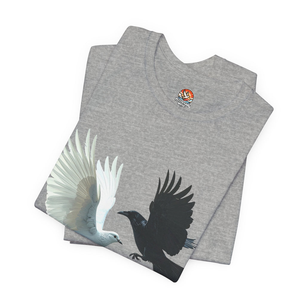Pezzzo Gang & Mürder Crüe Crow Dove Collaboration Unisex Jersey Short Sleeve Tee