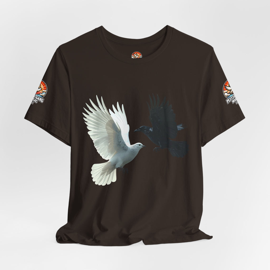 Pezzzo Gang & Mürder Crüe Crow Dove Collaboration Unisex Jersey Short Sleeve Tee