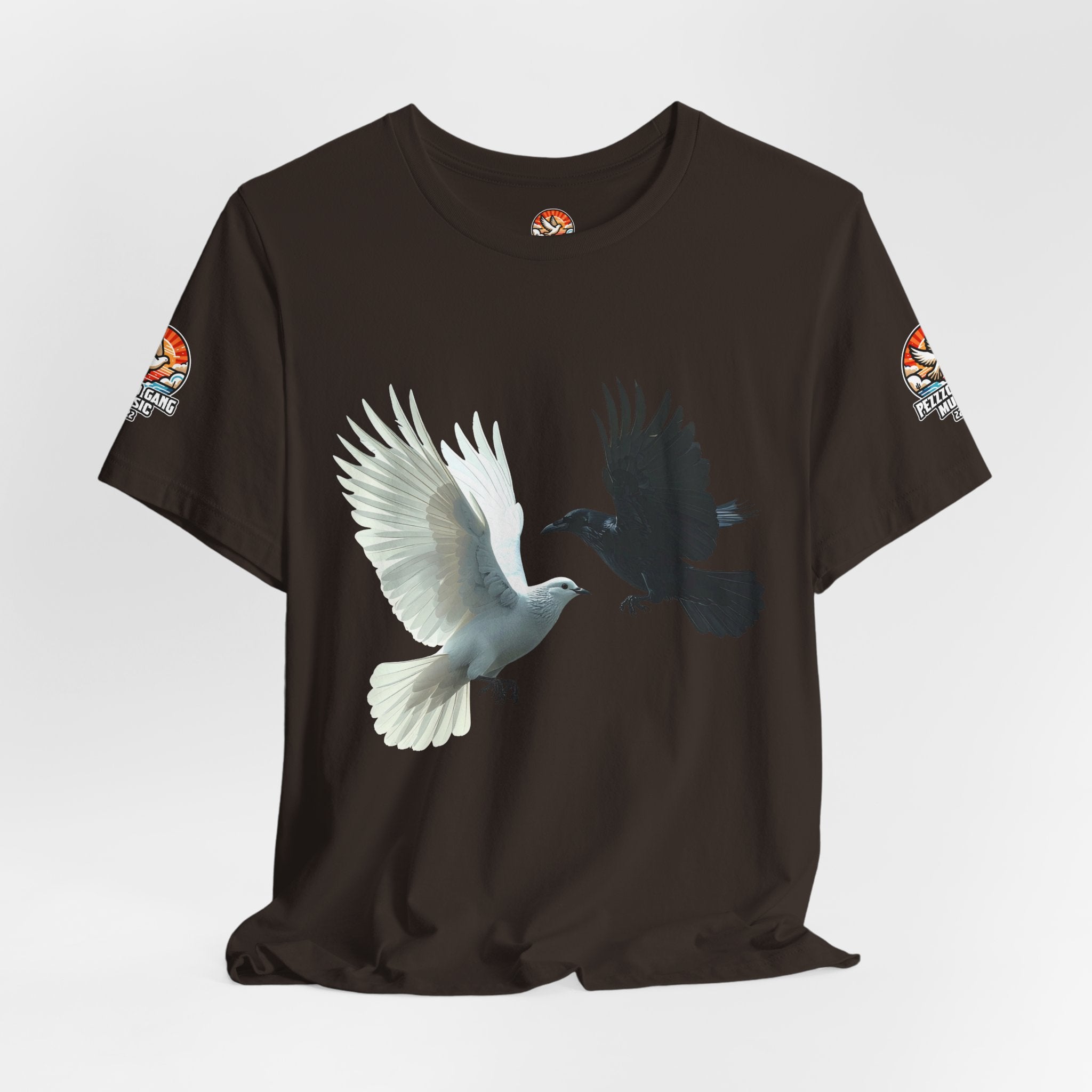 Pezzzo Gang & Mürder Crüe Crow Dove Collaboration Unisex Jersey Short Sleeve Tee