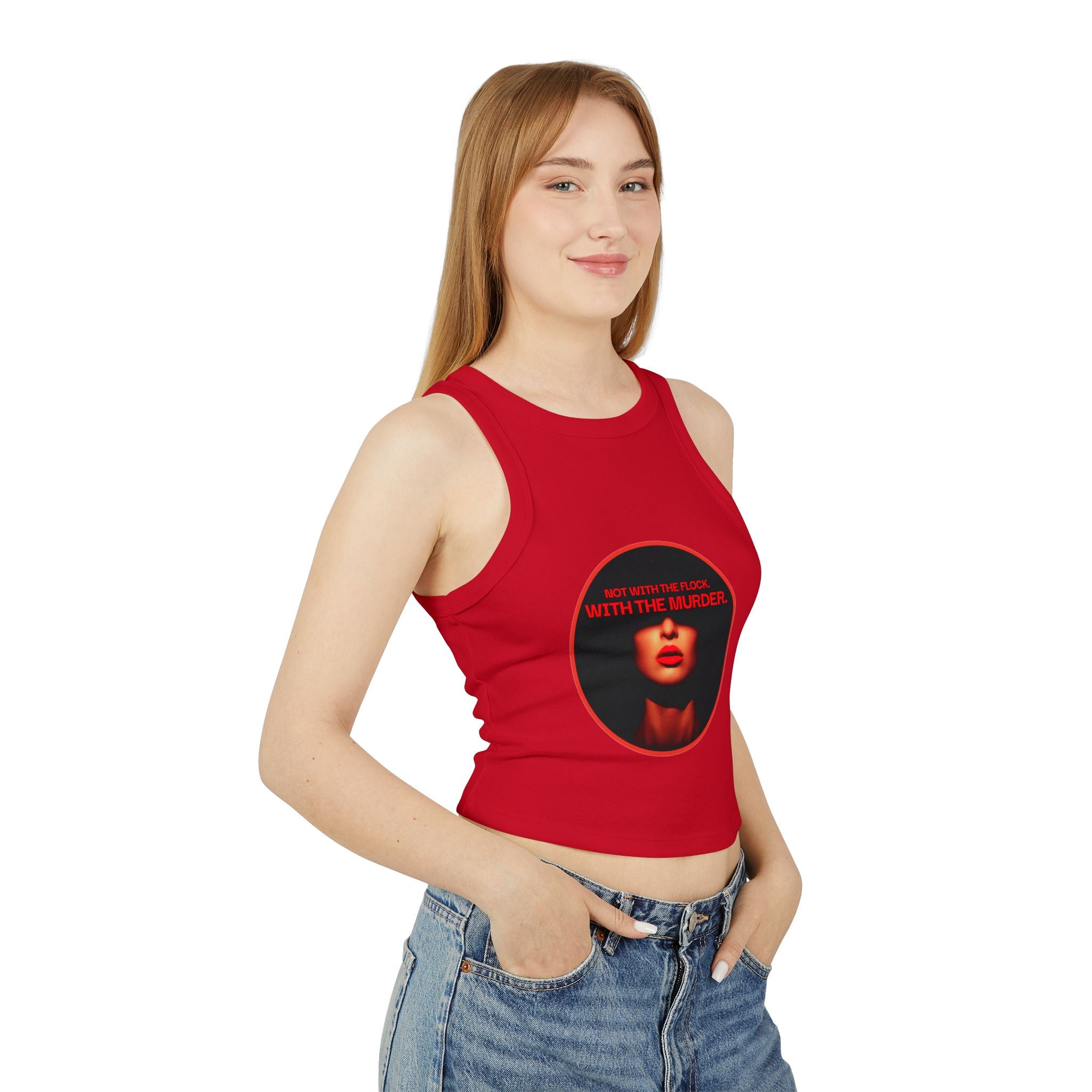 Not with the flock Racer Tank