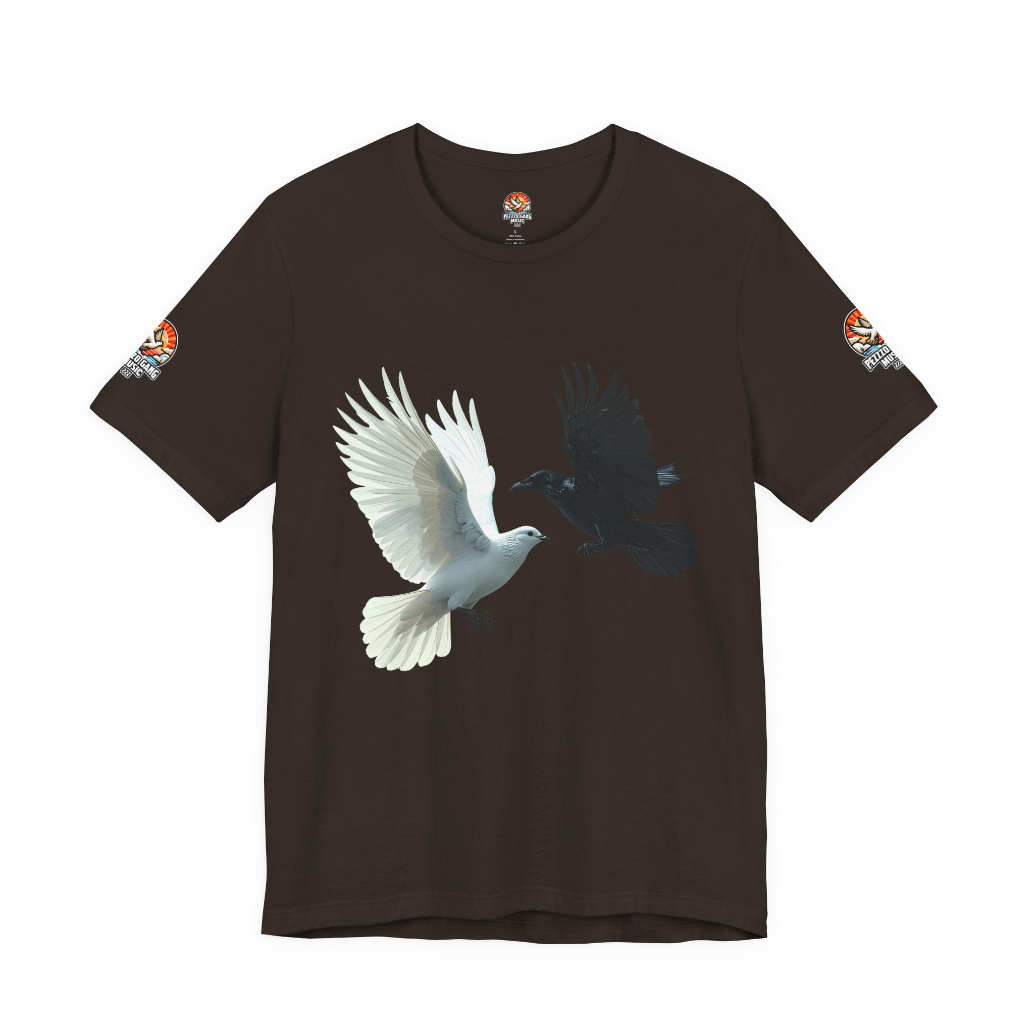 Pezzzo Gang & Mürder Crüe Crow Dove Collaboration Unisex Jersey Short Sleeve Tee