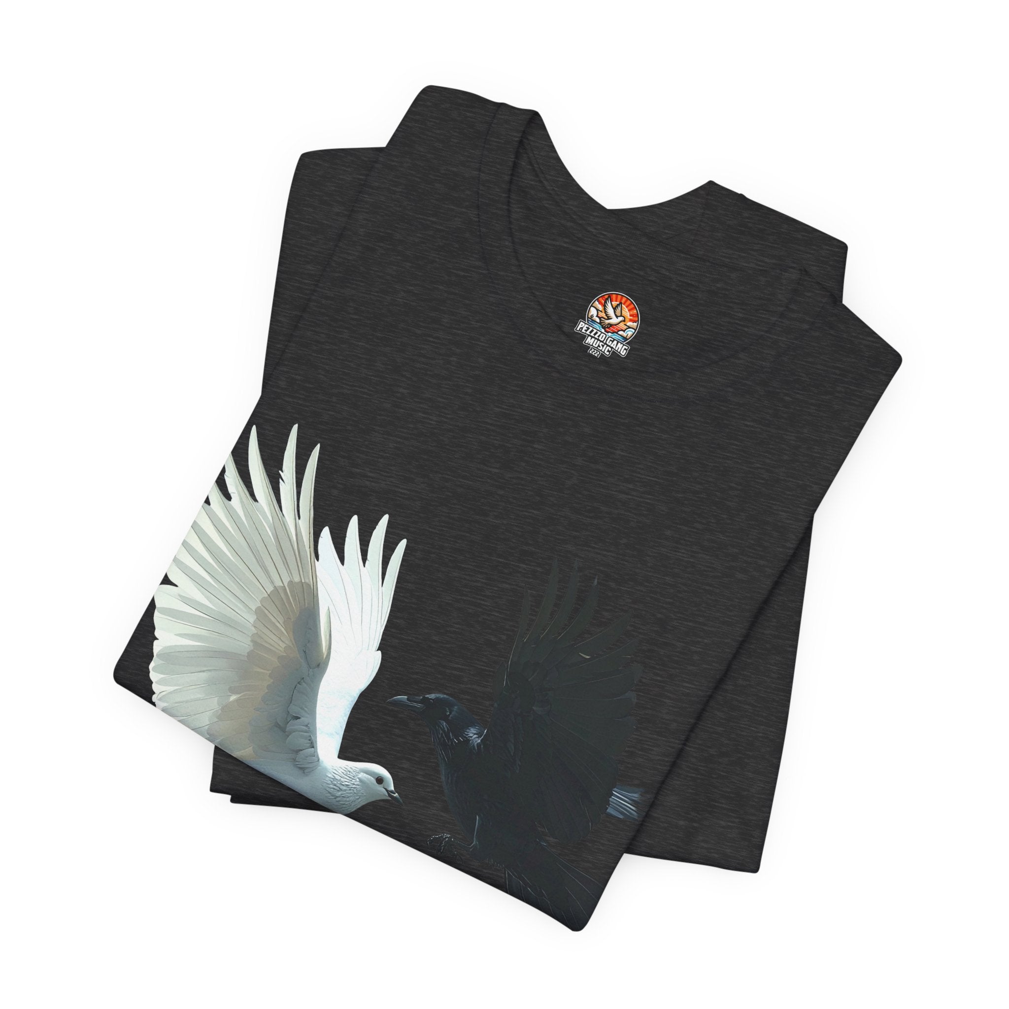 Pezzzo Gang & Mürder Crüe Crow Dove Collaboration Unisex Jersey Short Sleeve Tee
