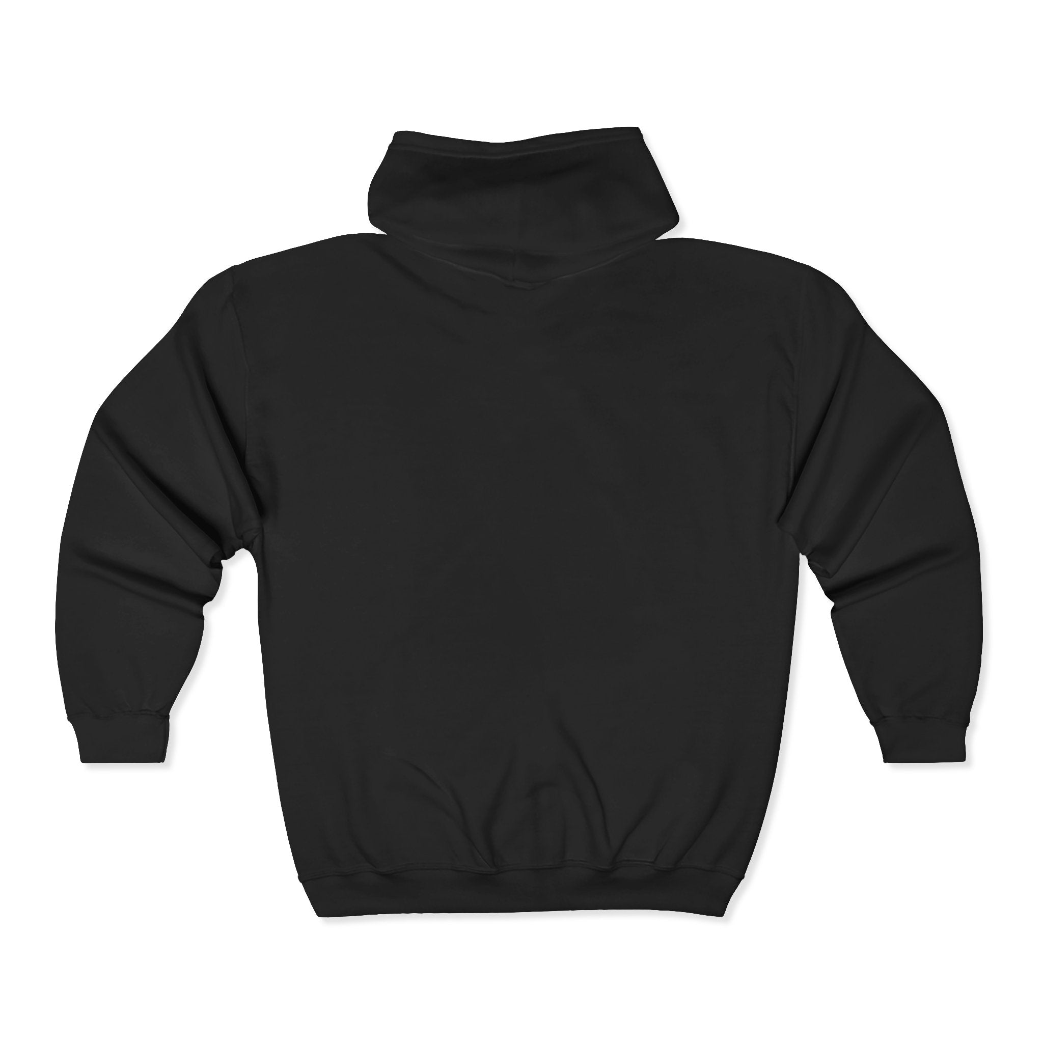 Full-Zip Hoodie — "Not With The flock With The Murder" Red Noir Graphic