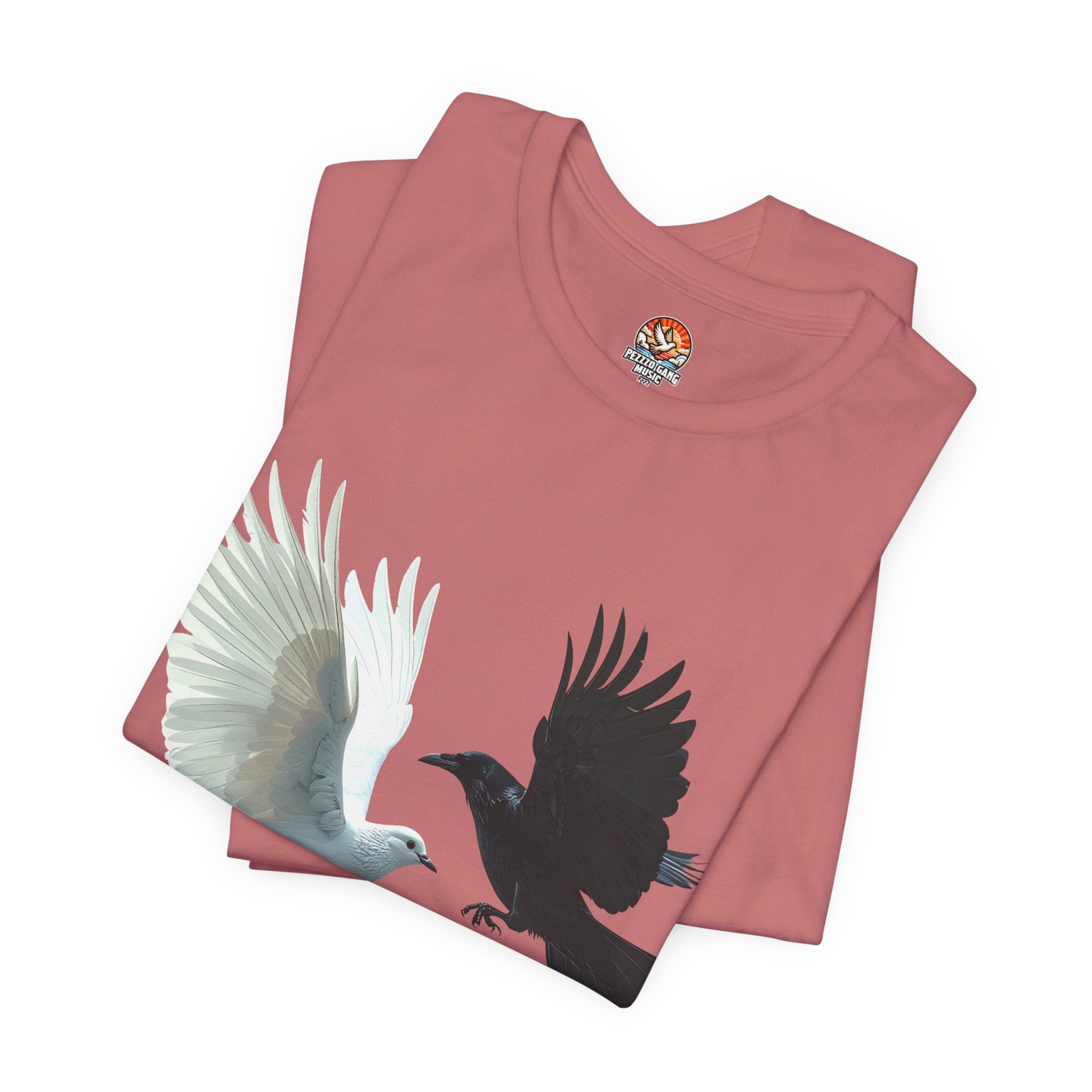 Pezzzo Gang & Mürder Crüe Crow Dove Collaboration Unisex Jersey Short Sleeve Tee