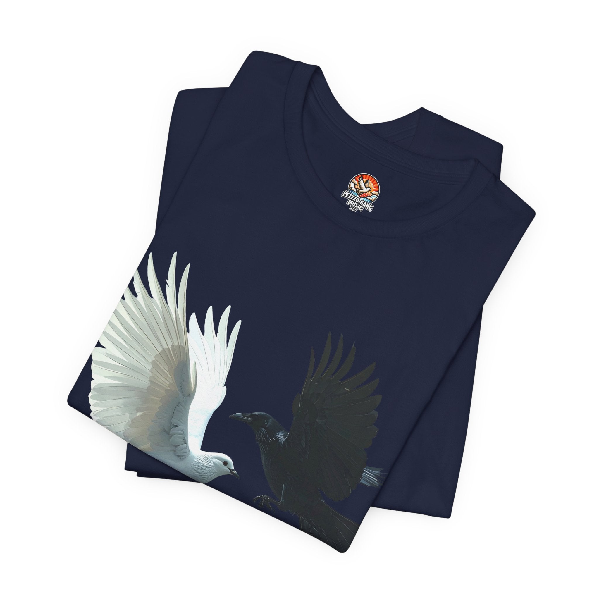 Pezzzo Gang & Mürder Crüe Crow Dove Collaboration Unisex Jersey Short Sleeve Tee