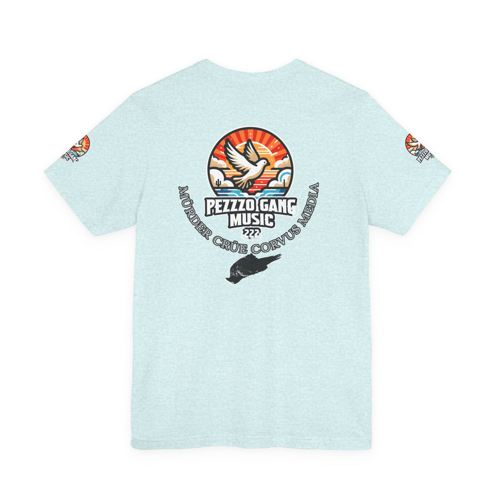 Pezzzo Gang & Mürder Crüe Crow Dove Collaboration Unisex Jersey Short Sleeve Tee