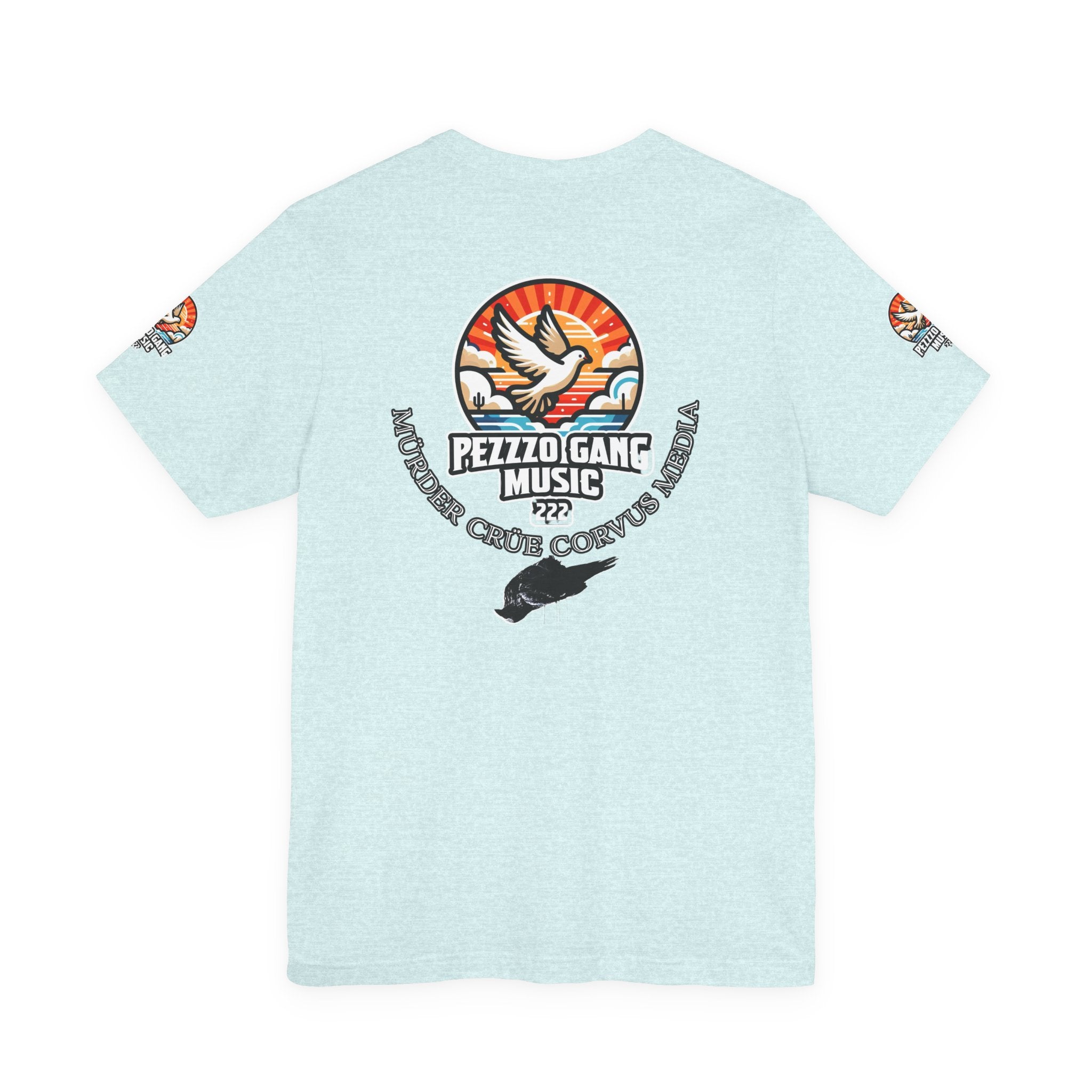 Pezzzo Gang & Mürder Crüe Crow Dove Collaboration Unisex Jersey Short Sleeve Tee