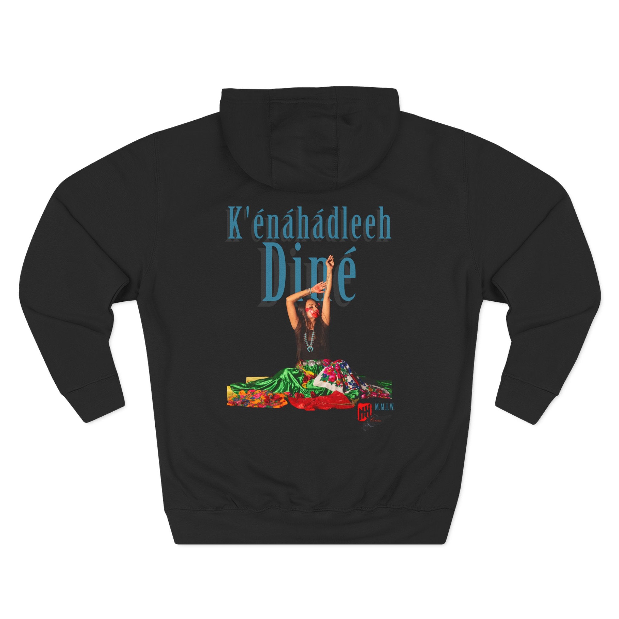 STOP MURDER: Diné - Limited Edition: Nikki- by Nicholas Harvey- Three-Panel Fleece Hoodie, Unique Gift for Artists, Comfortable Casual Wear