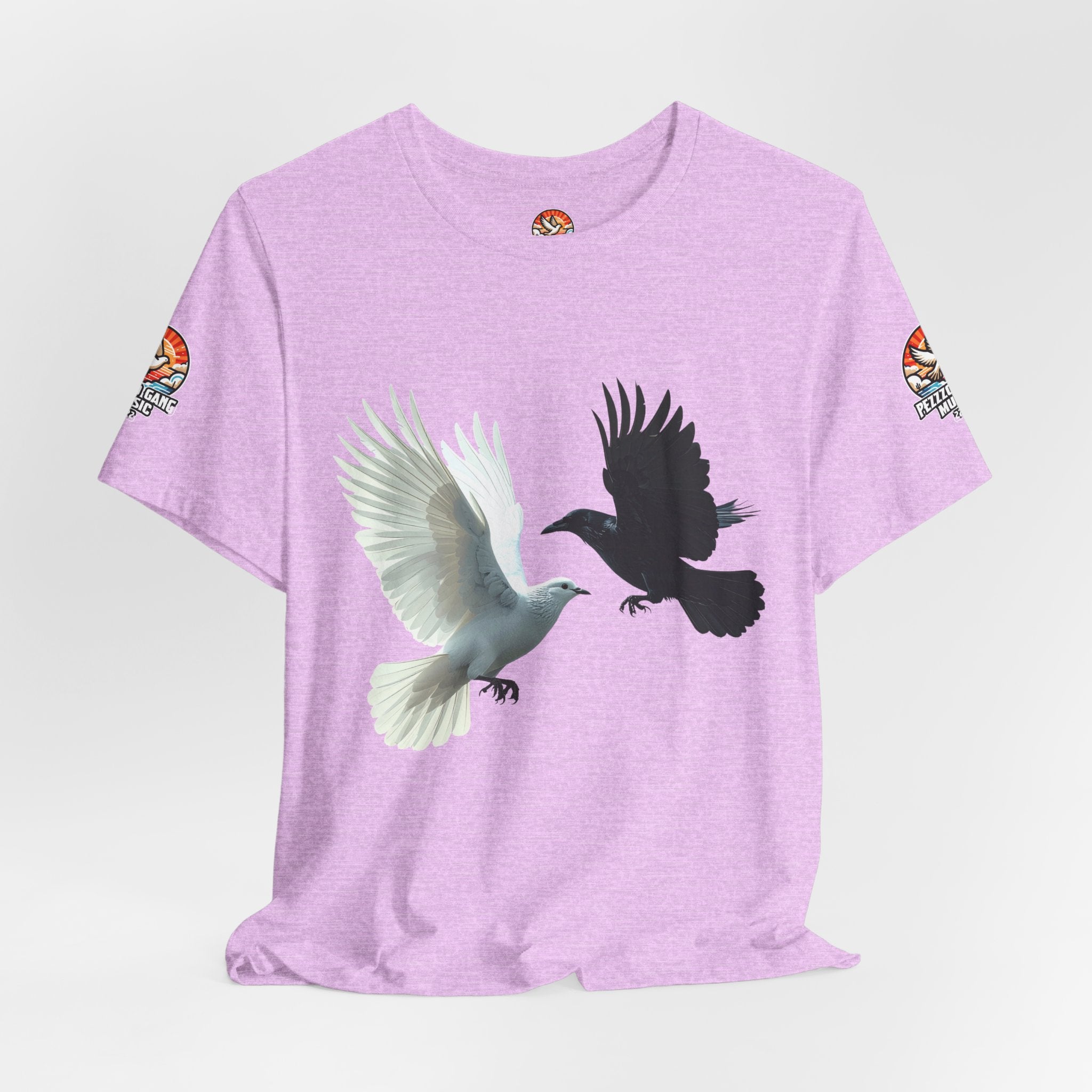 Pezzzo Gang & Mürder Crüe Crow Dove Collaboration Unisex Jersey Short Sleeve Tee