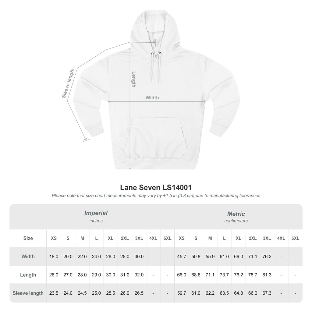 Raven & Dove Minimalist Hoodie — Small Chest Bird Graphic