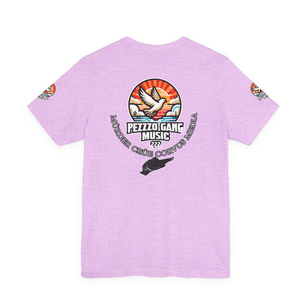 Pezzzo Gang & Mürder Crüe Crow Dove Collaboration Unisex Jersey Short Sleeve Tee