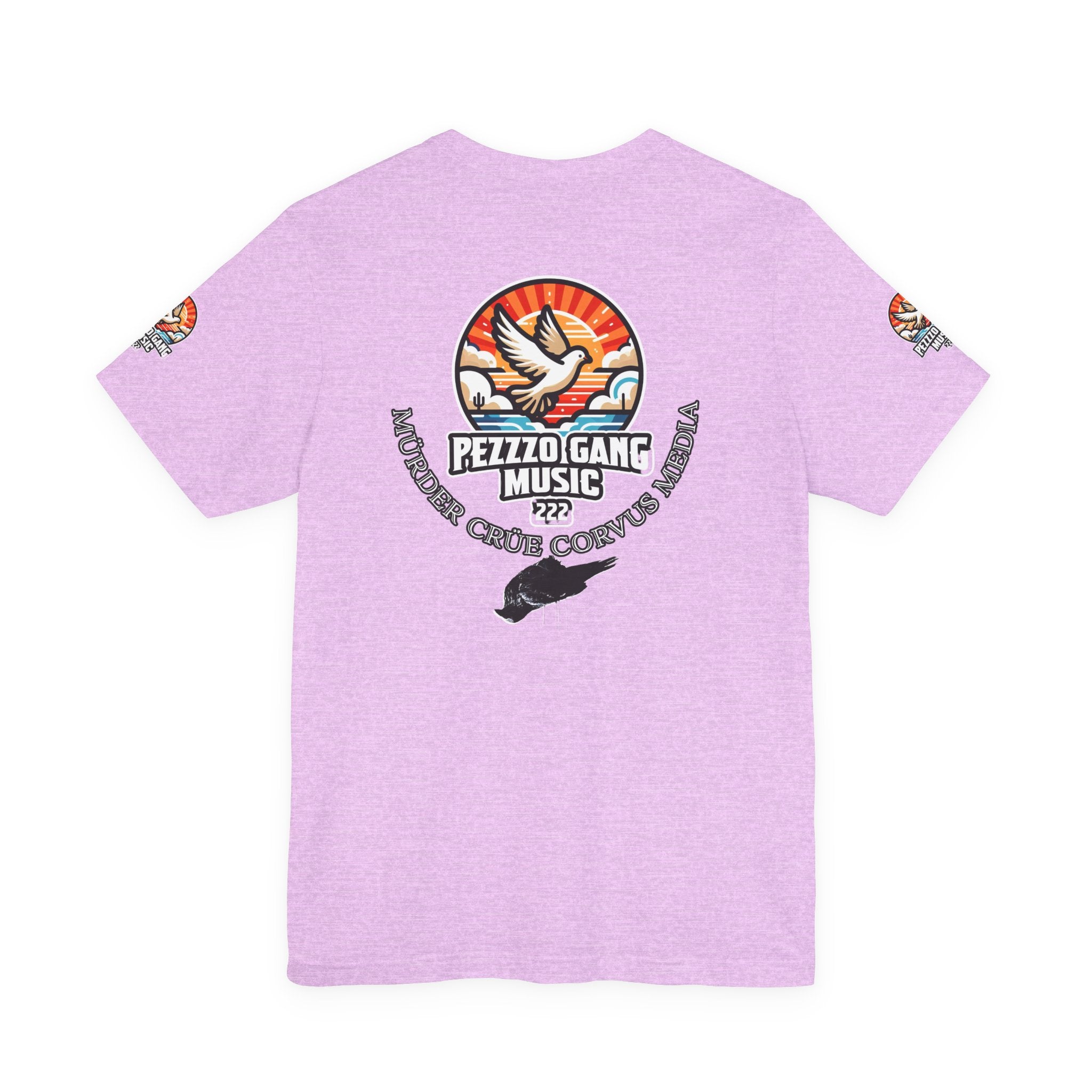 Pezzzo Gang & Mürder Crüe Crow Dove Collaboration Unisex Jersey Short Sleeve Tee