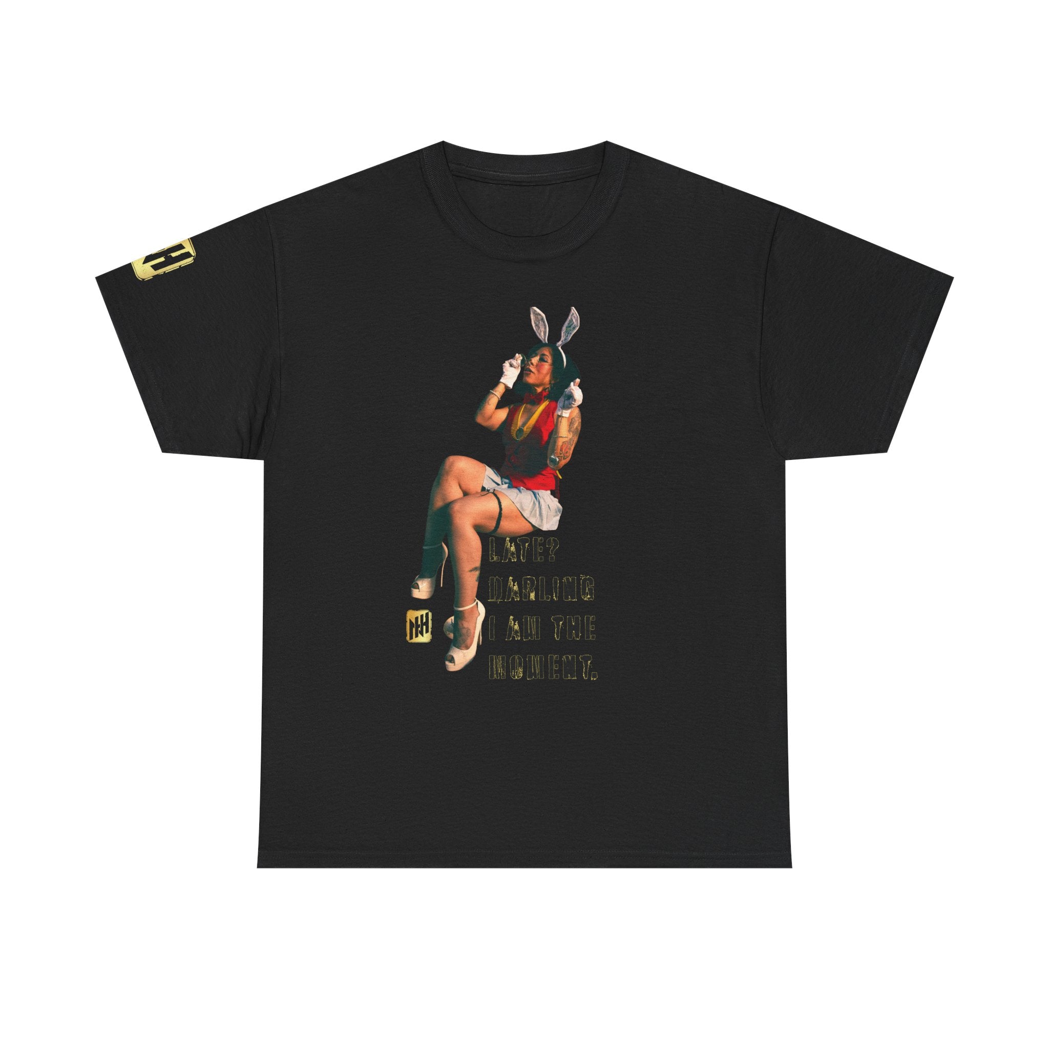 "Late? Darling, I Am the Moment" by Nicholas Harvey Featuring Kitty Gracia Graphic Tee
