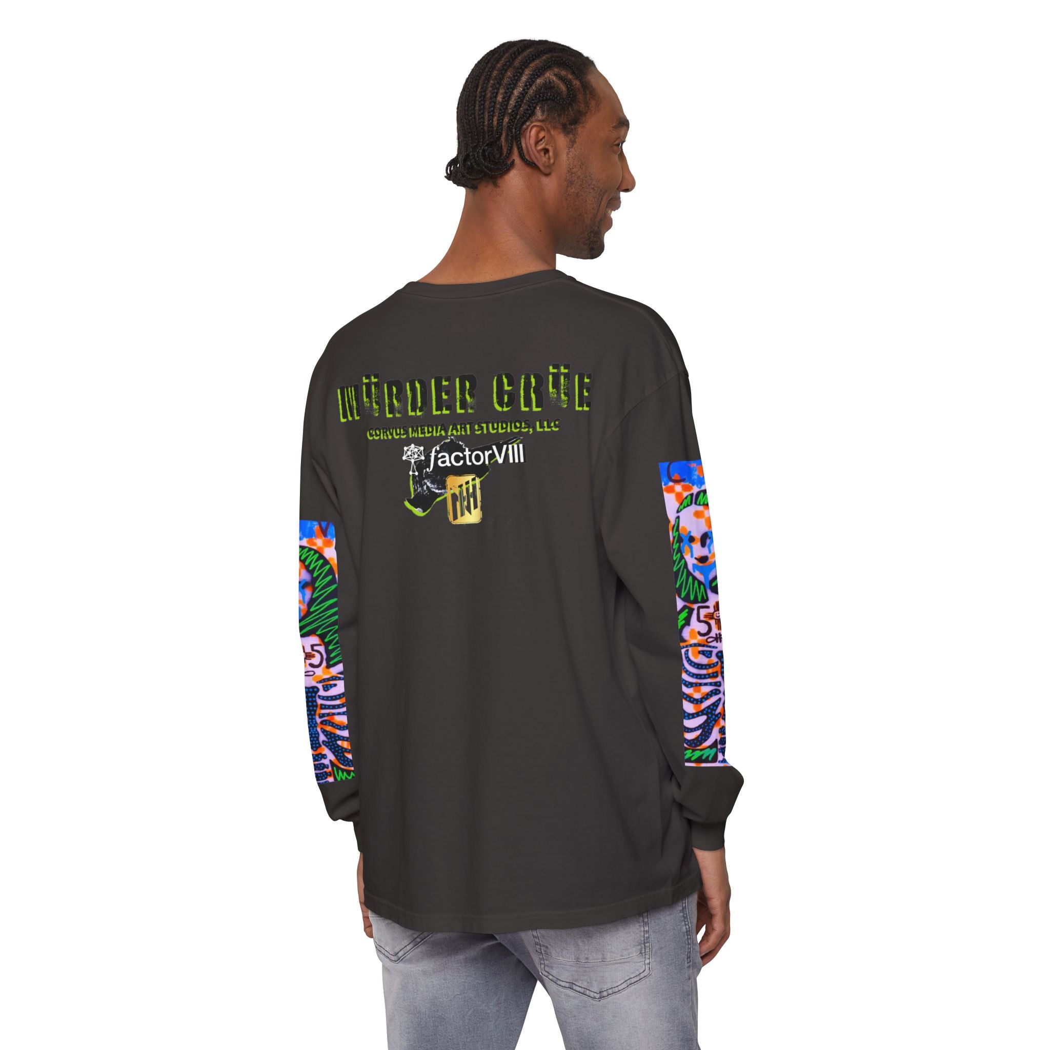 Skeleton Mona Lisa Long Sleeve Tee — 'New Wave' Graphic Shirt