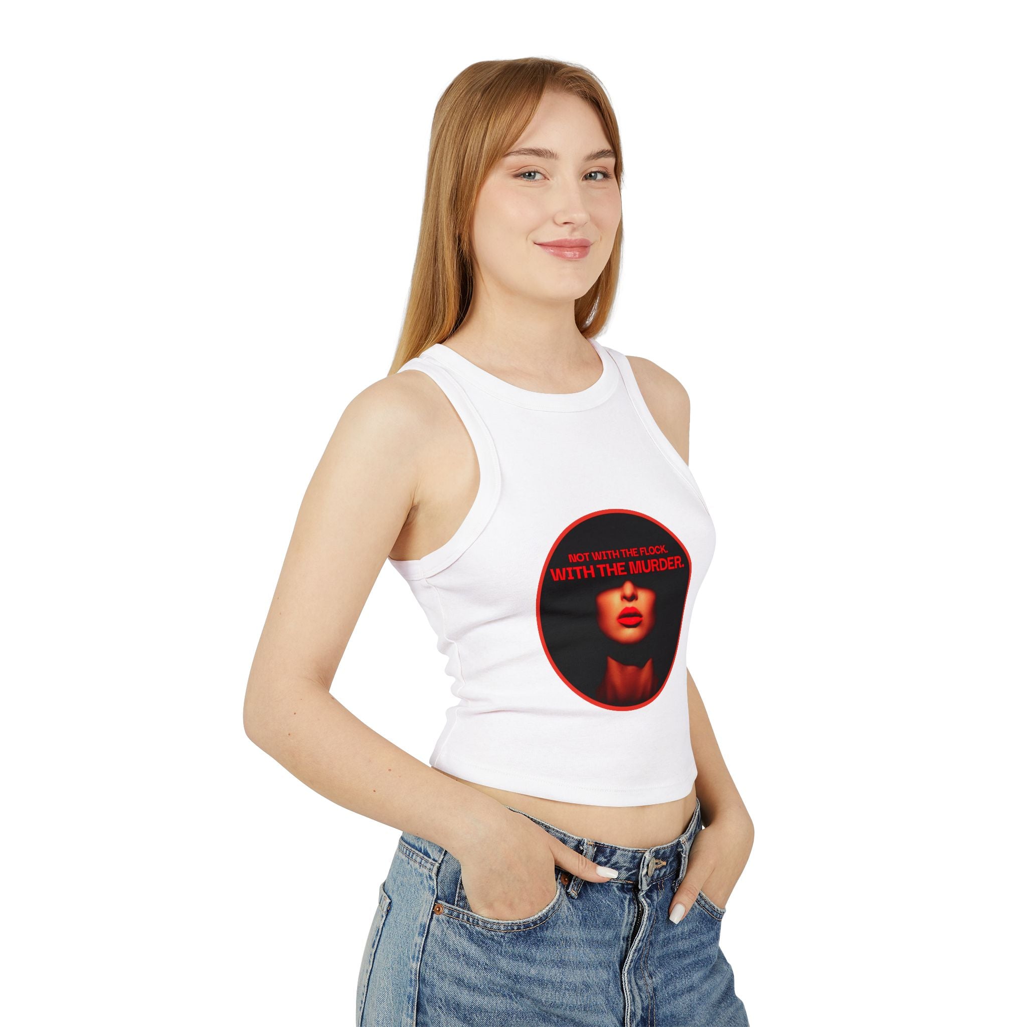 Not with the flock Racer Tank