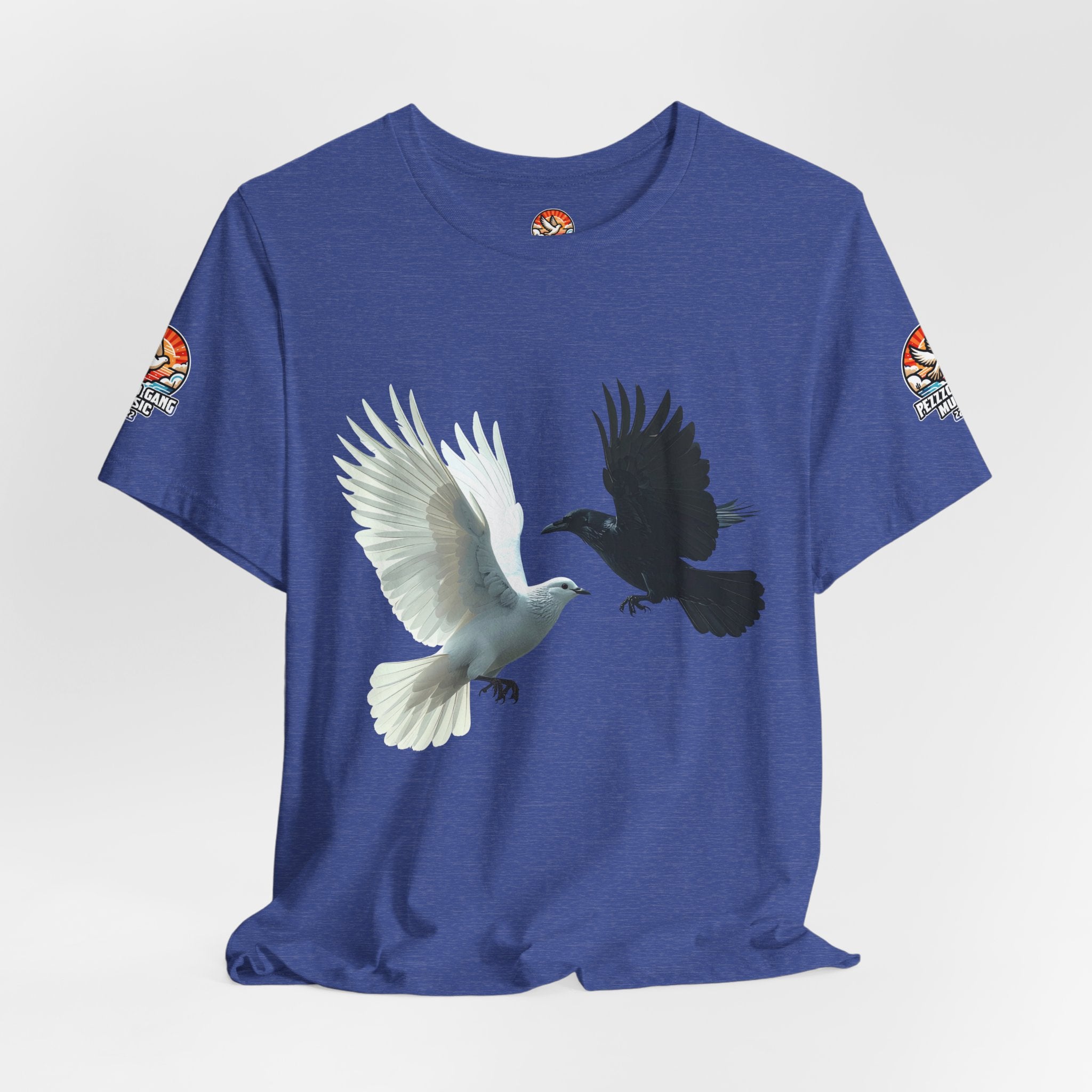 Pezzzo Gang & Mürder Crüe Crow Dove Collaboration Unisex Jersey Short Sleeve Tee