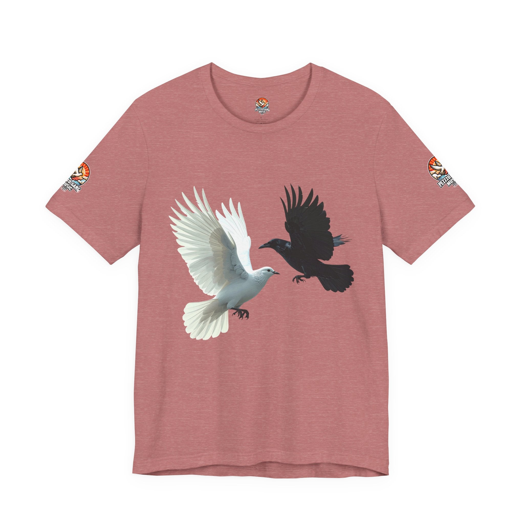 Pezzzo Gang & Mürder Crüe Crow Dove Collaboration Unisex Jersey Short Sleeve Tee