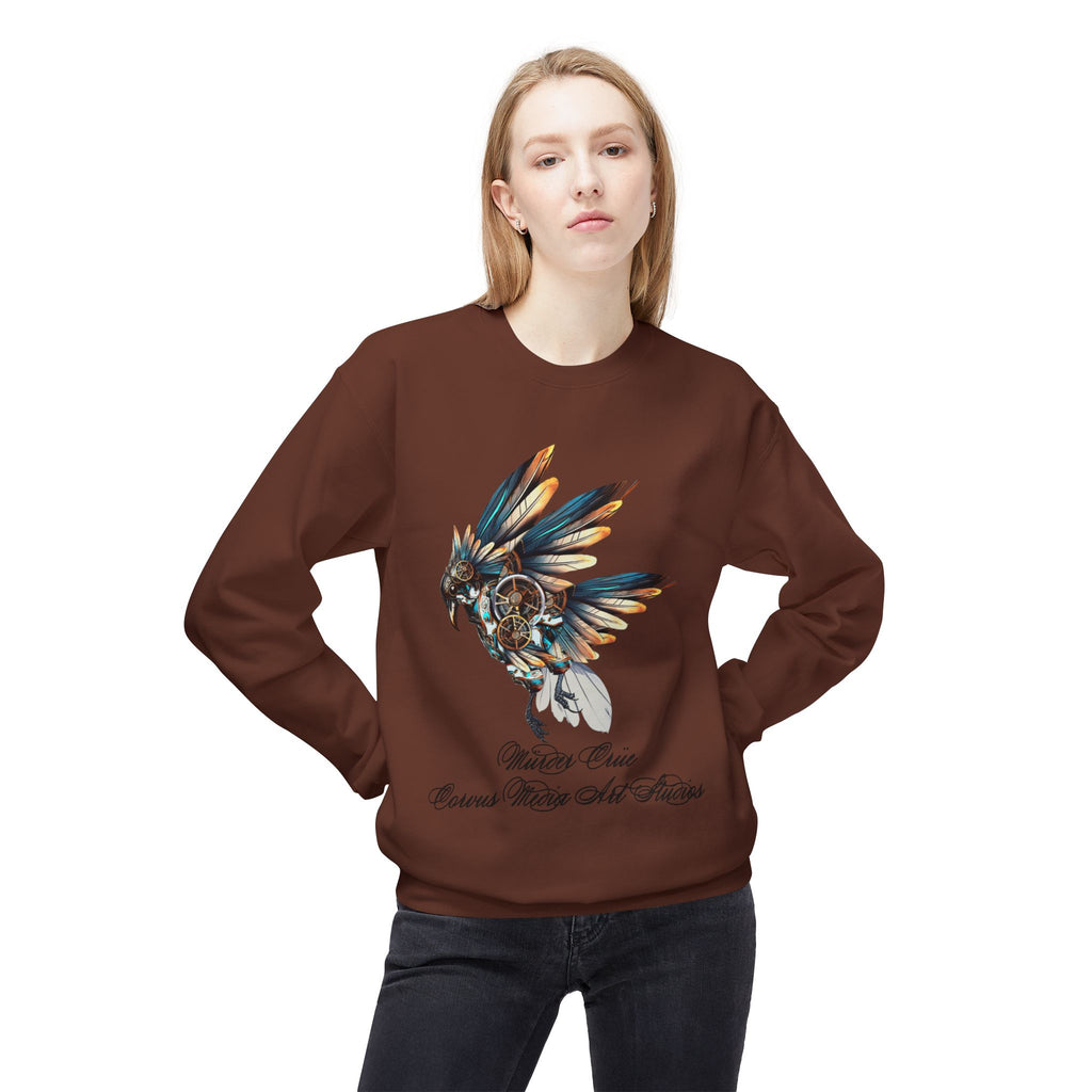 Native Dreamcatcher Eagle Crewneck Sweatshirt – 'Protect Our Cousins, Watch Our Futures'