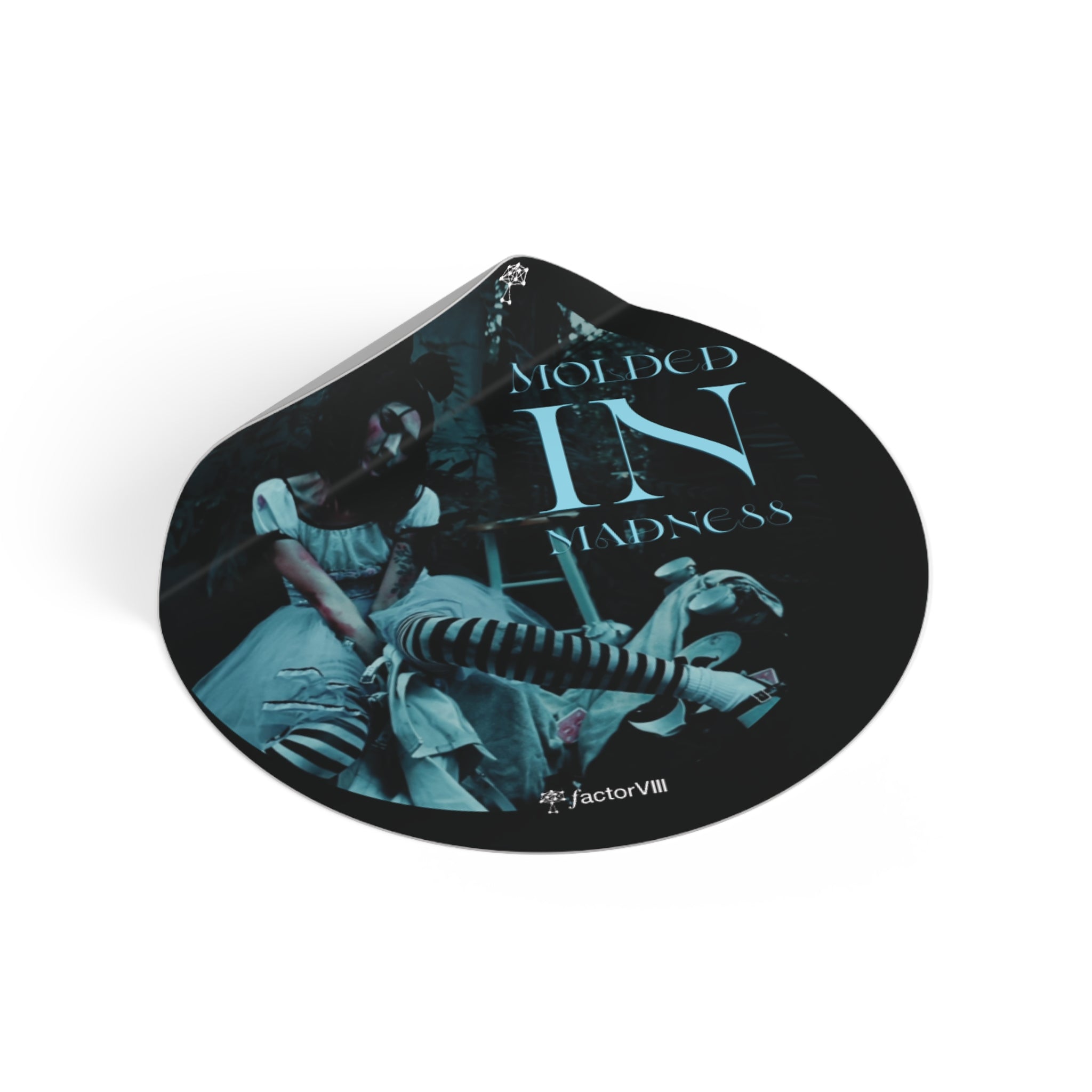Molded in Madness  by Factor VIII Photography-  Vinyl Stickers – Unique Gothic Art Decor