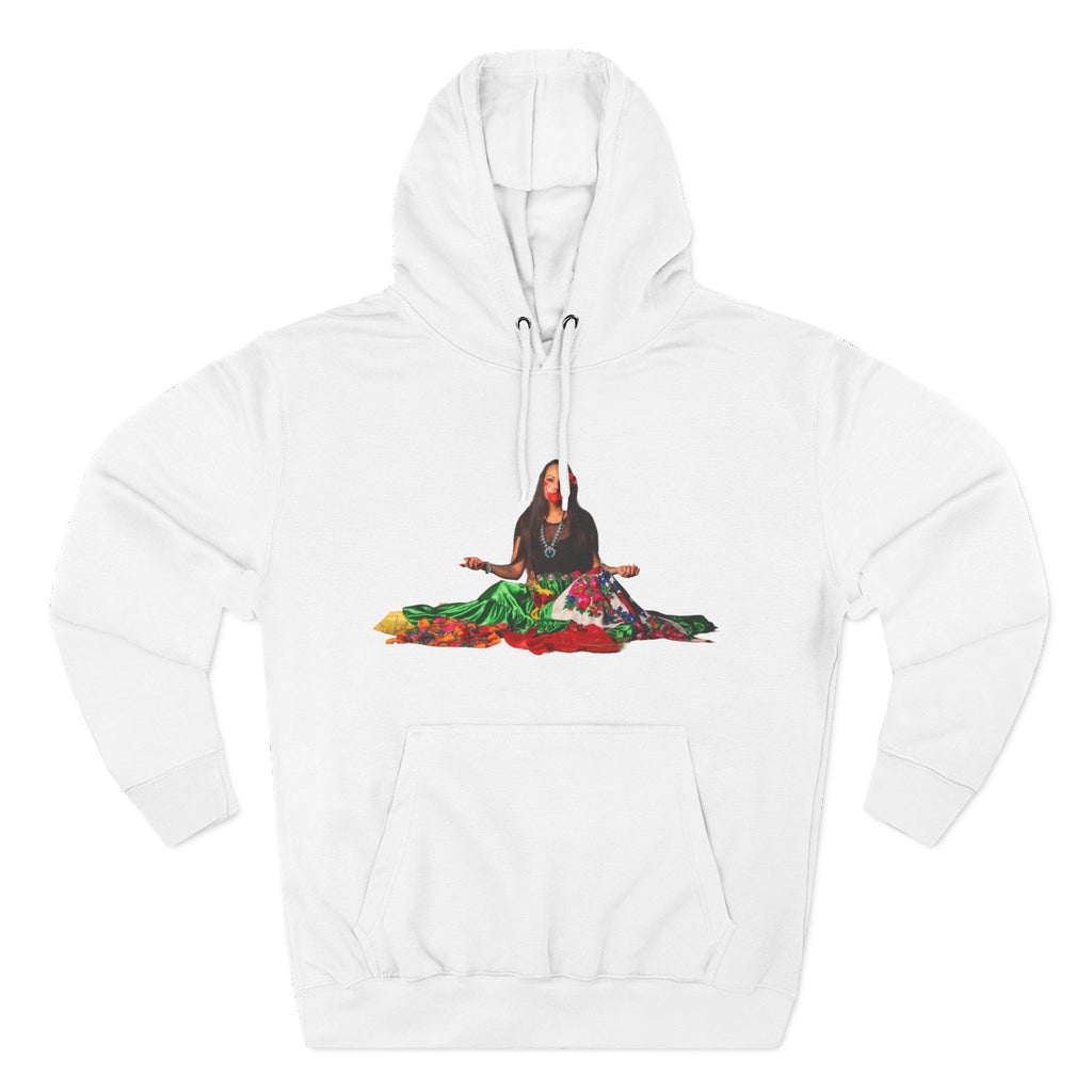 STOP MURDER: Diné - Limited Edition: Nikki Three-Panel Fleece Hoodie, Unique Gift for Artists, Comfortable Casual Wear