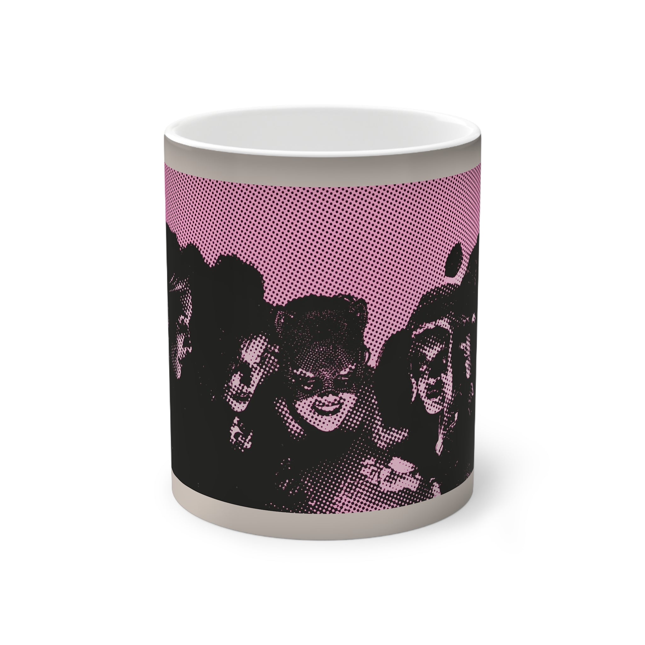 All My Friends Are Baddies by Factor VIII- Color-Changing Ghost Mug, Halloween Gift, Custom Coffee Cup, Unique Drinkware, Spooky Home Decor, Funhouse Vibes