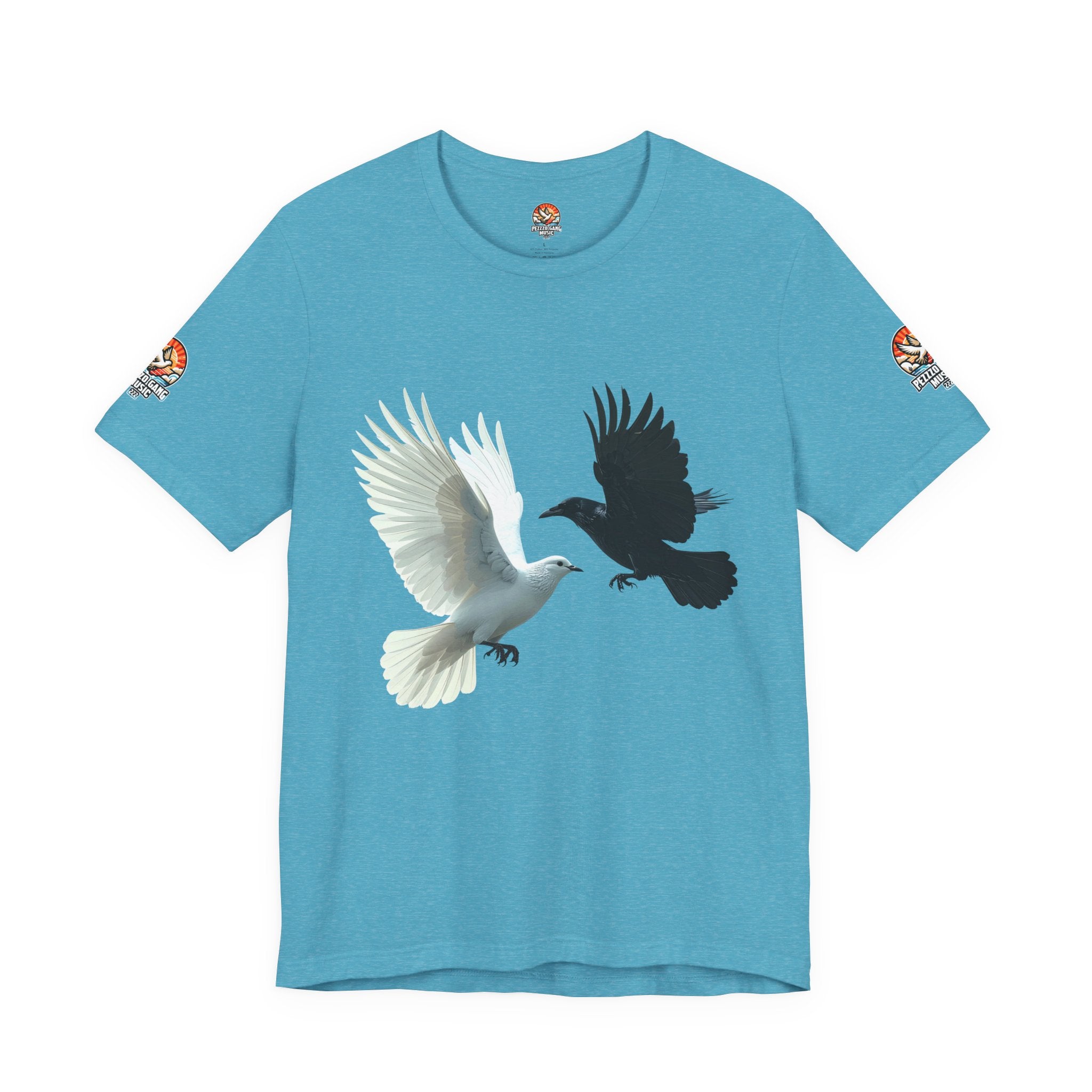 Pezzzo Gang & Mürder Crüe Crow Dove Collaboration Unisex Jersey Short Sleeve Tee