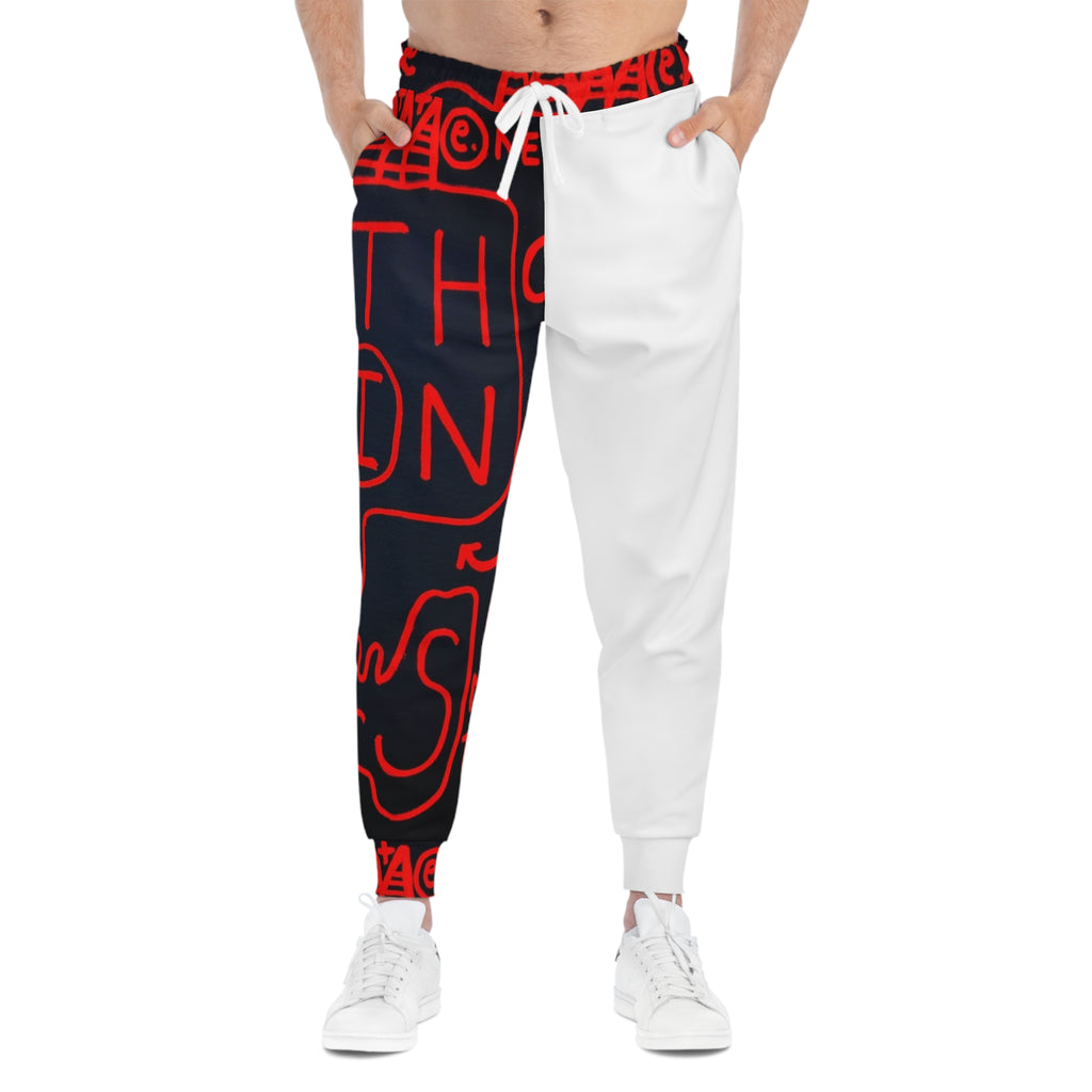 Nothing Matters Graphic Joggers – Bold Two-Tone Athletic Sweatpants
