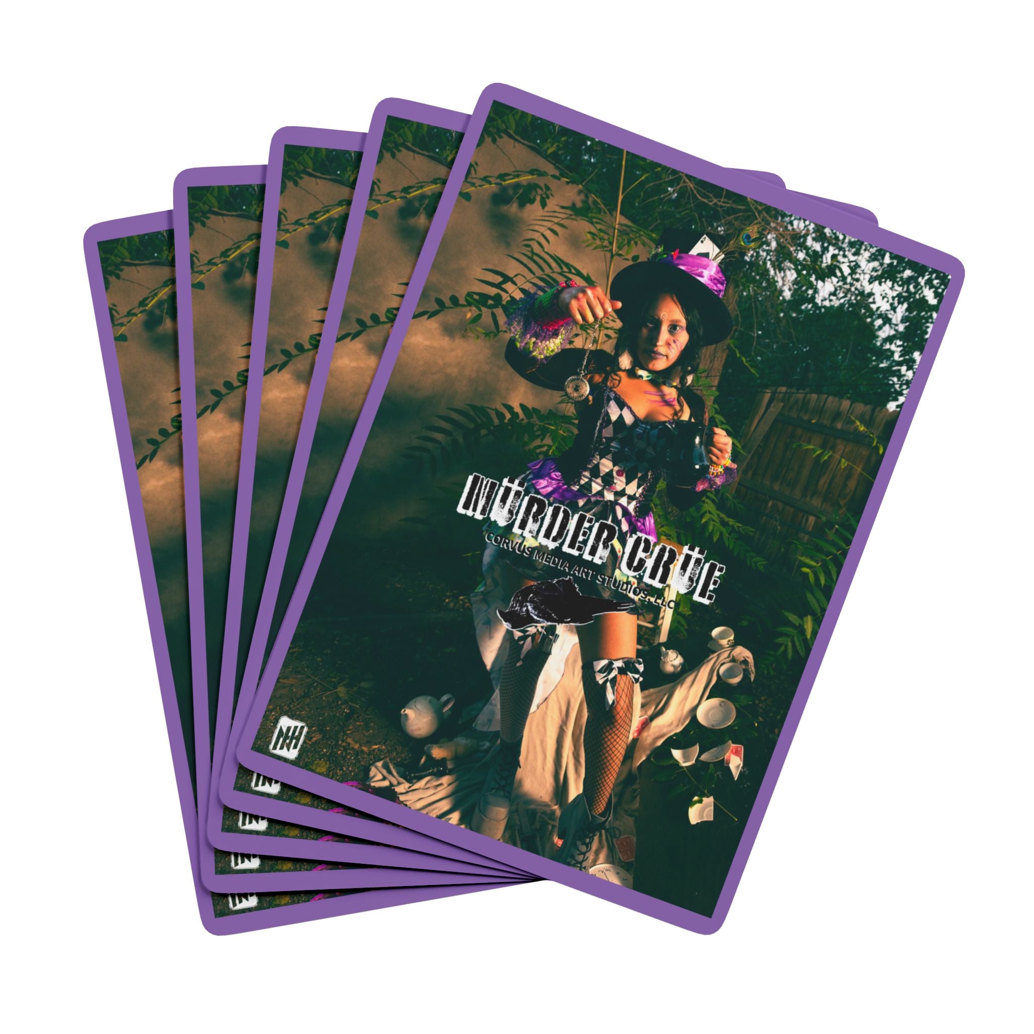 Mad Hattress Poker Playing Cards by Nicholas Harvey- Unique Card Deck, Game Night Essential, Gift for Gamers, Collector's Item, Outdoor Party Must-Have