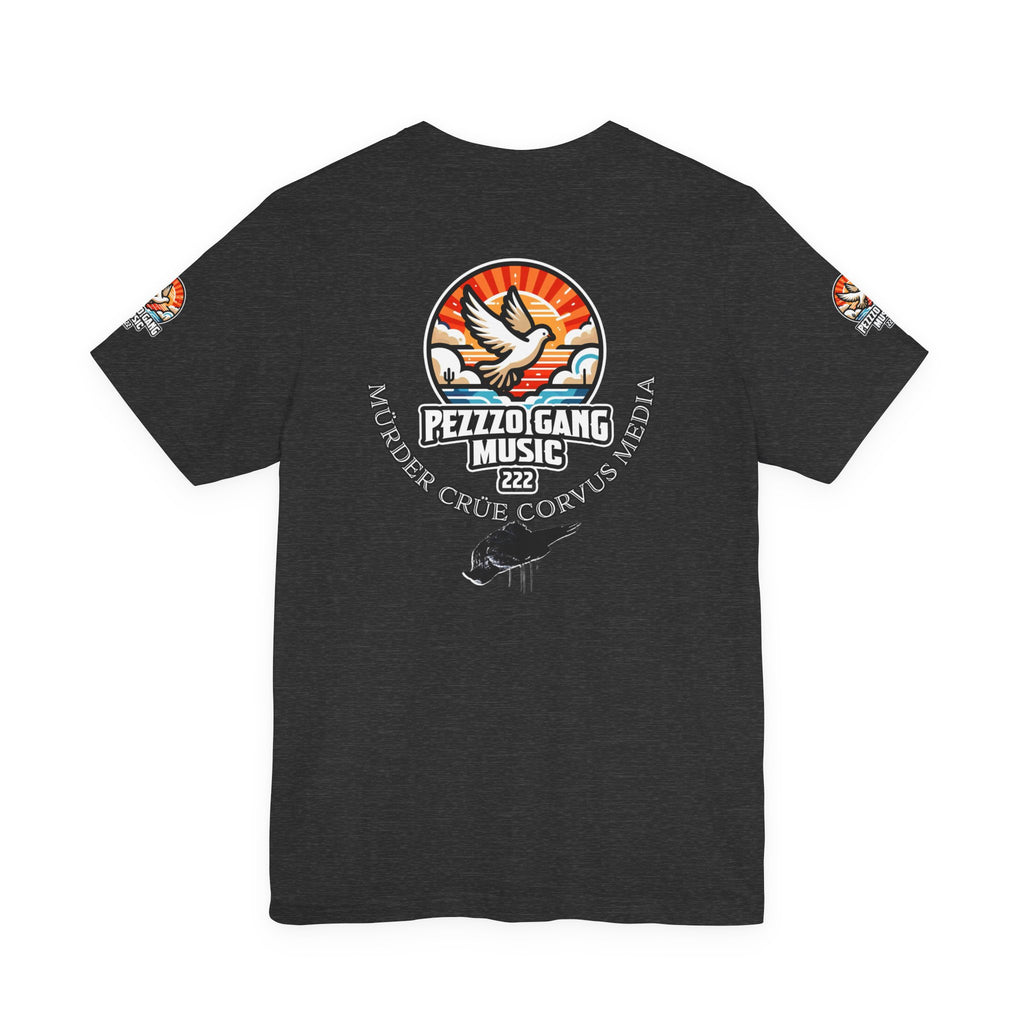 Pezzzo Gang & Mürder Crüe Crow Dove Collaboration Unisex Jersey Short Sleeve Tee