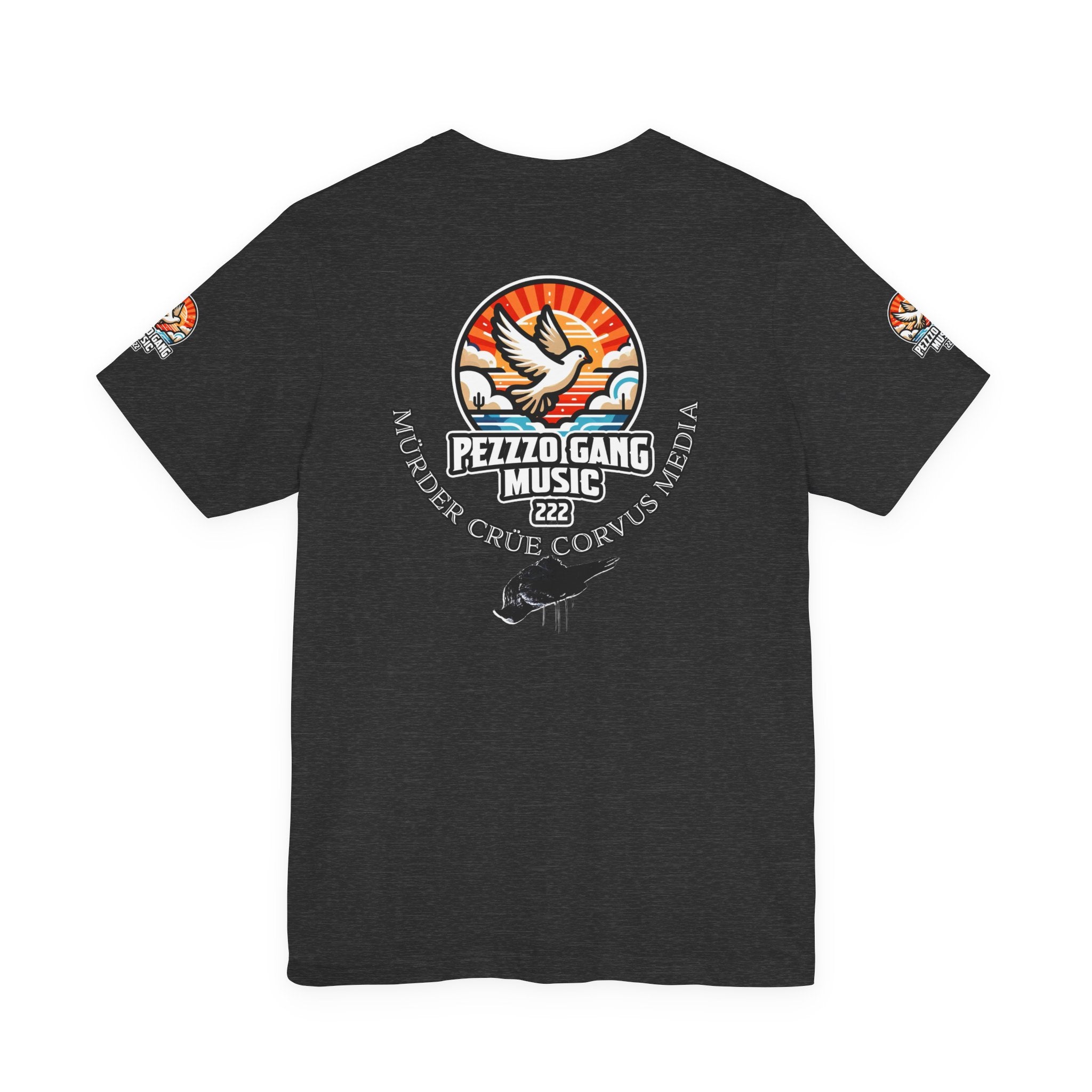 Pezzzo Gang & Mürder Crüe Crow Dove Collaboration Unisex Jersey Short Sleeve Tee