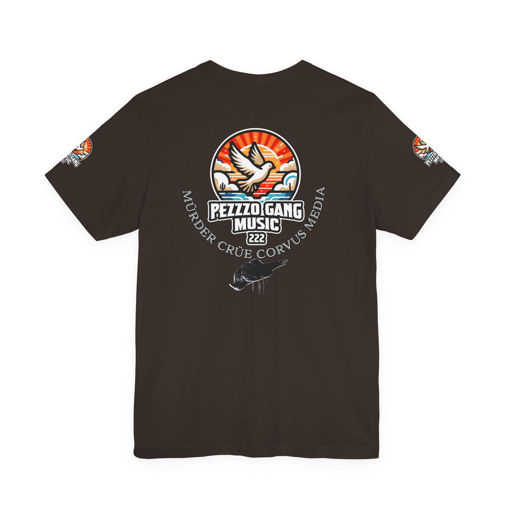 Pezzzo Gang & Mürder Crüe Crow Dove Collaboration Unisex Jersey Short Sleeve Tee