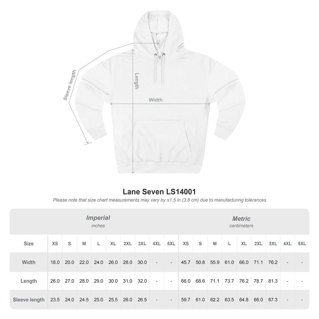 Raven & Dove Minimalist Hoodie — Small Chest Bird Graphic