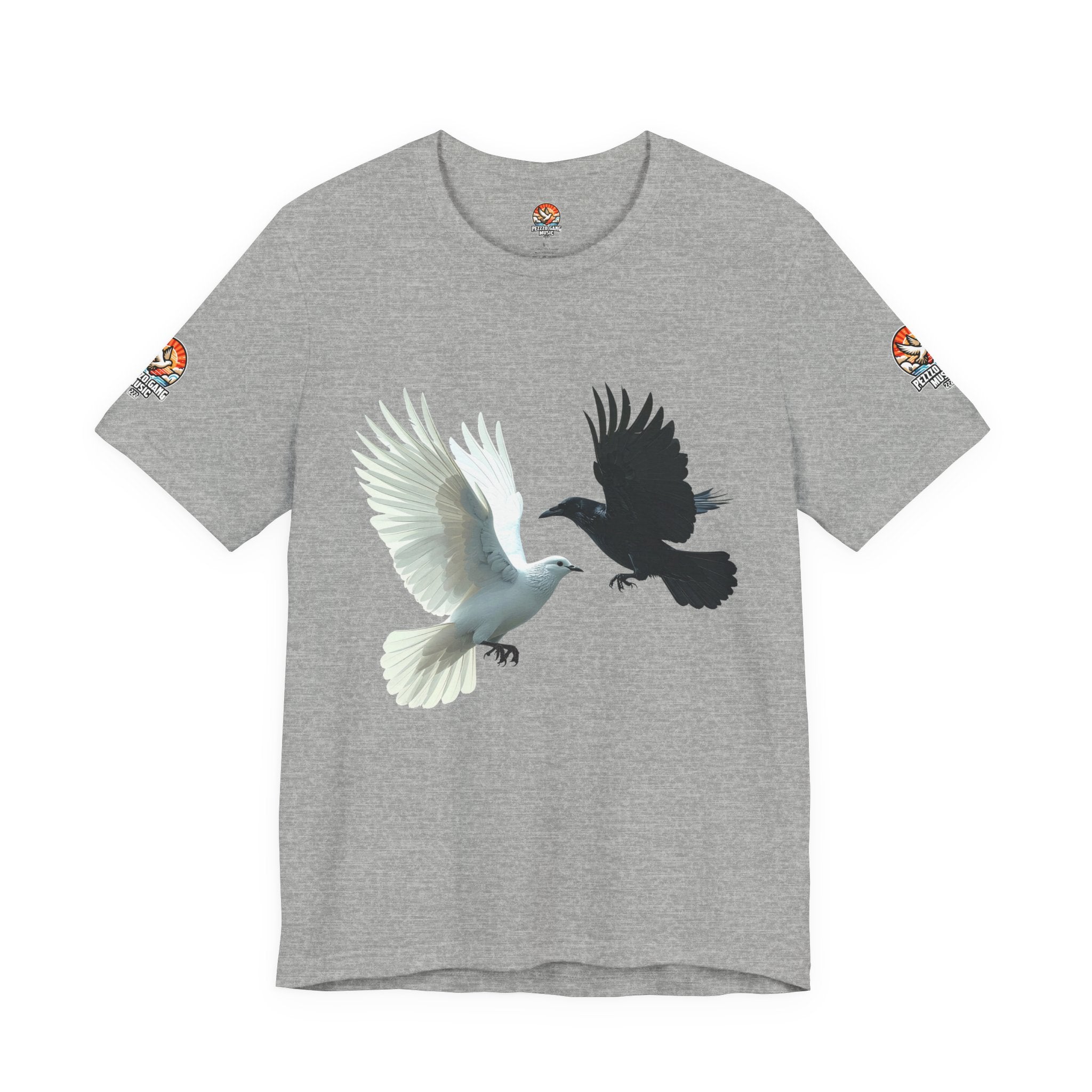 Pezzzo Gang & Mürder Crüe Crow Dove Collaboration Unisex Jersey Short Sleeve Tee