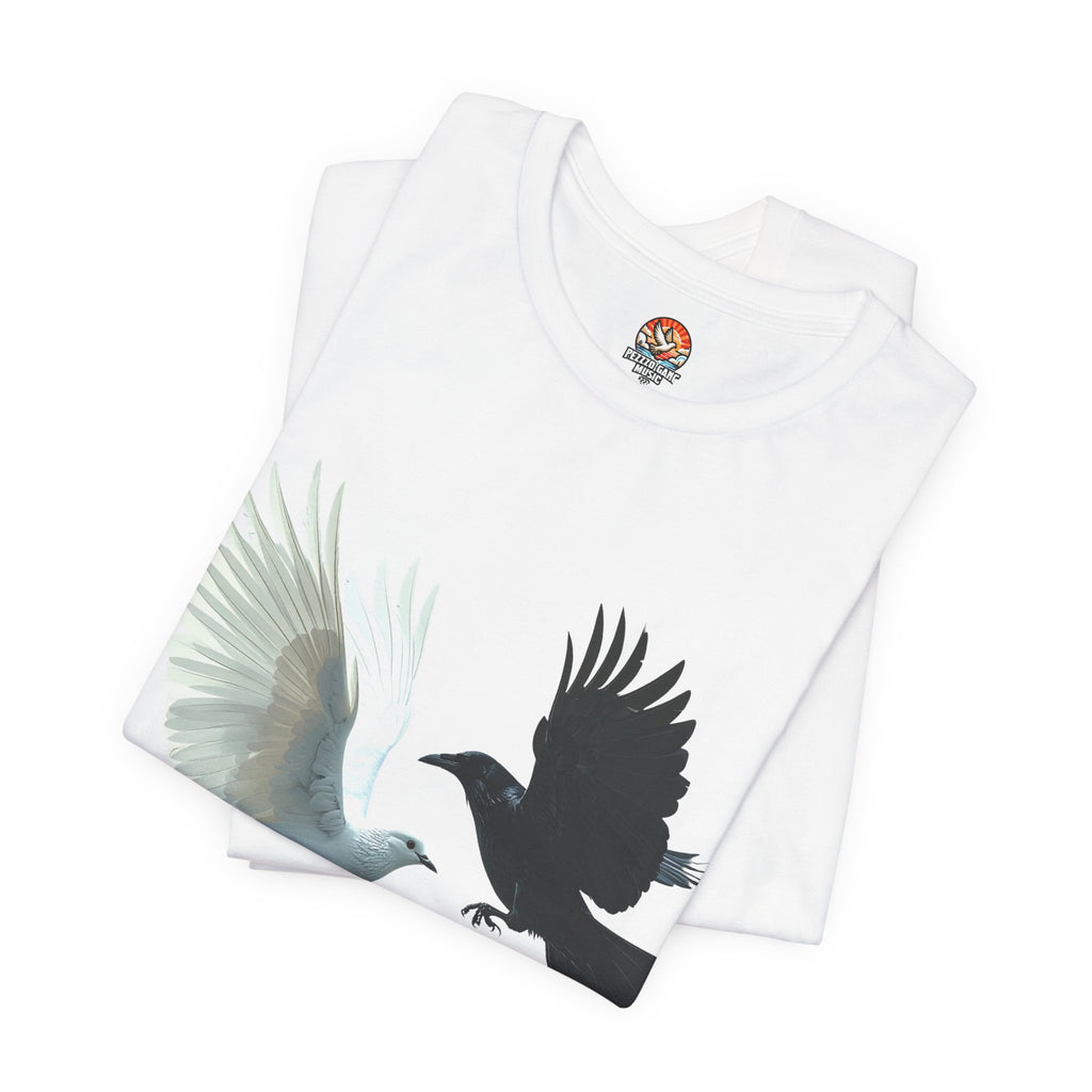 Pezzzo Gang & Mürder Crüe Crow Dove Collaboration Unisex Jersey Short Sleeve Tee