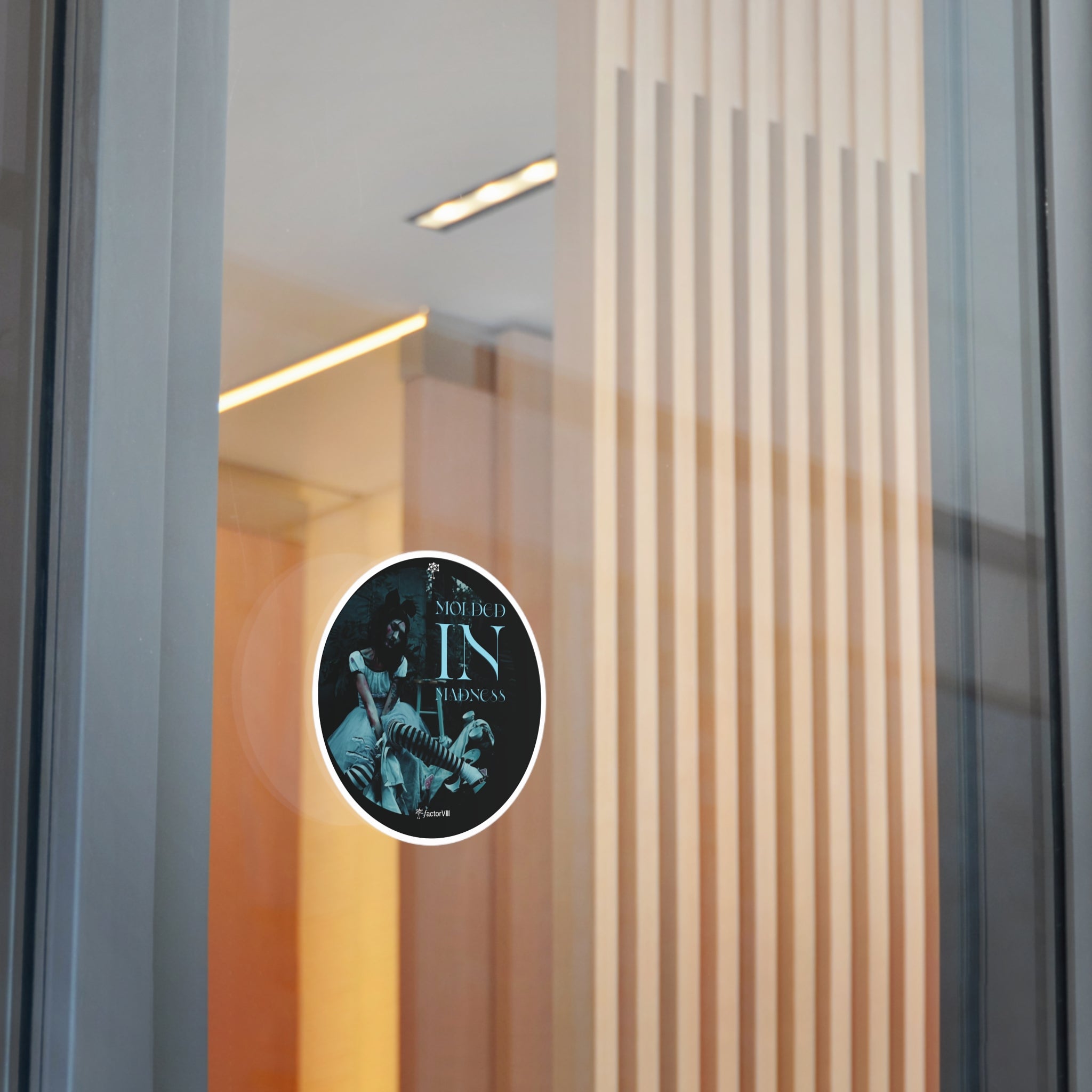 Molded in Madness  by Factor VIII Photography-  Vinyl Stickers – Unique Gothic Art Decor