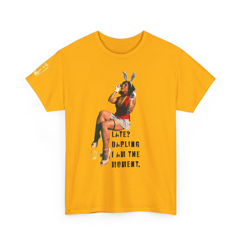"Late? Darling, I Am the Moment" by Nicholas Harvey Featuring Kitty Gracia Graphic Tee