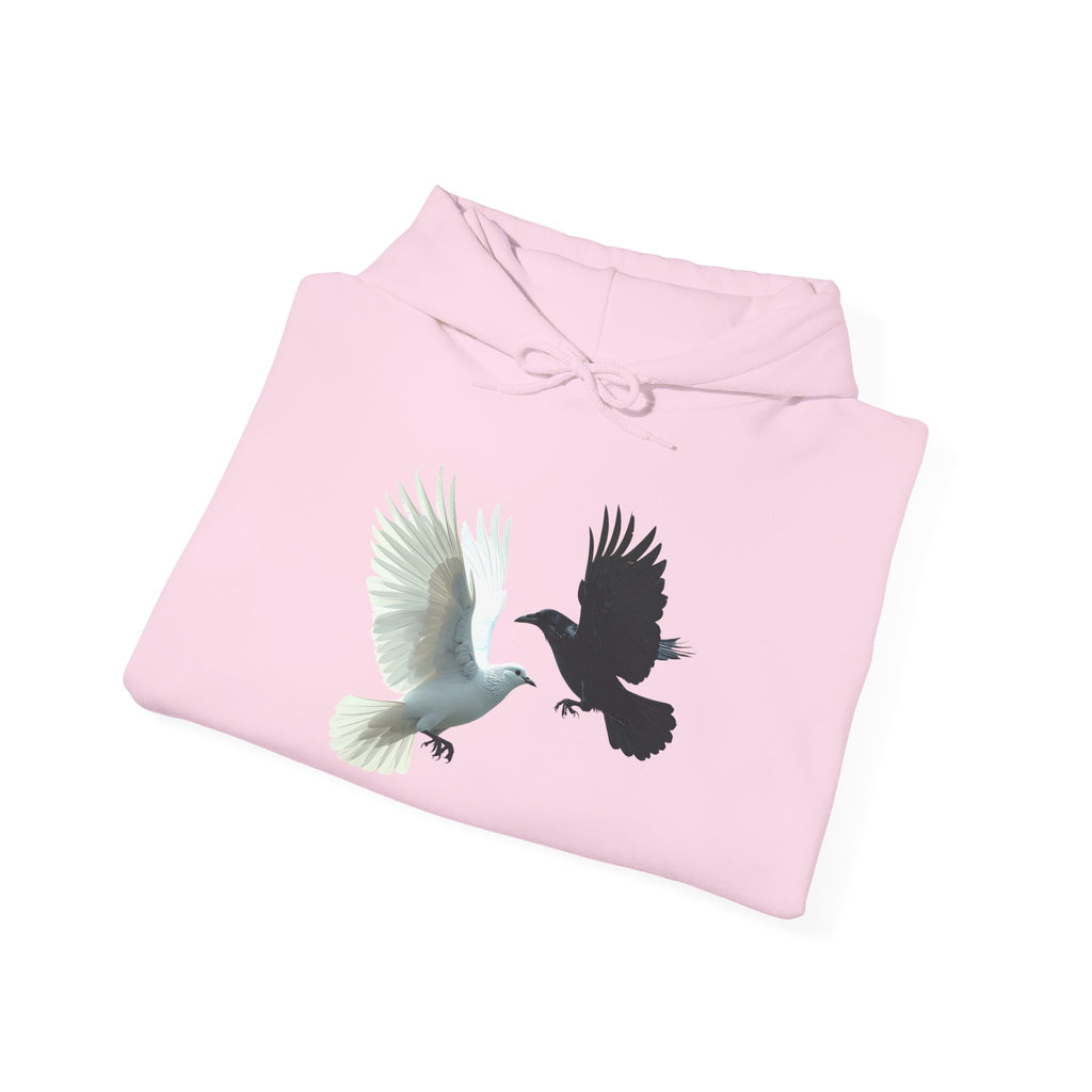 Pezzzo Gang & Mürder Crüe Collab Hoodie — Dove and Crow Contrast Graphic Pullover