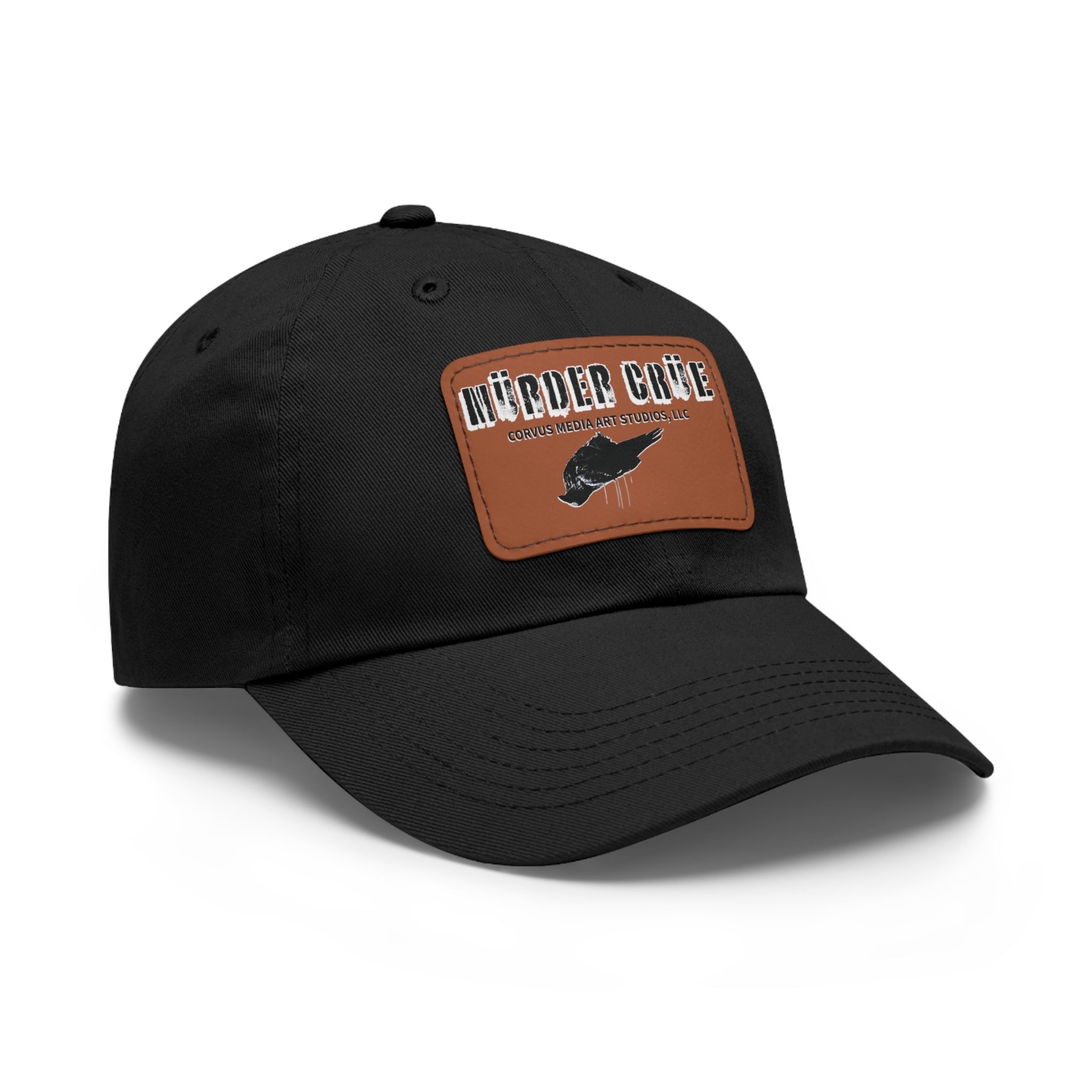 Mürder Crüe by Corvus- Dad Hat with Leather Patch - Perfect for Outdoor Adventures, Birthdays, and Everyday Wear, Casual Hat, Unique Gift, [...]
