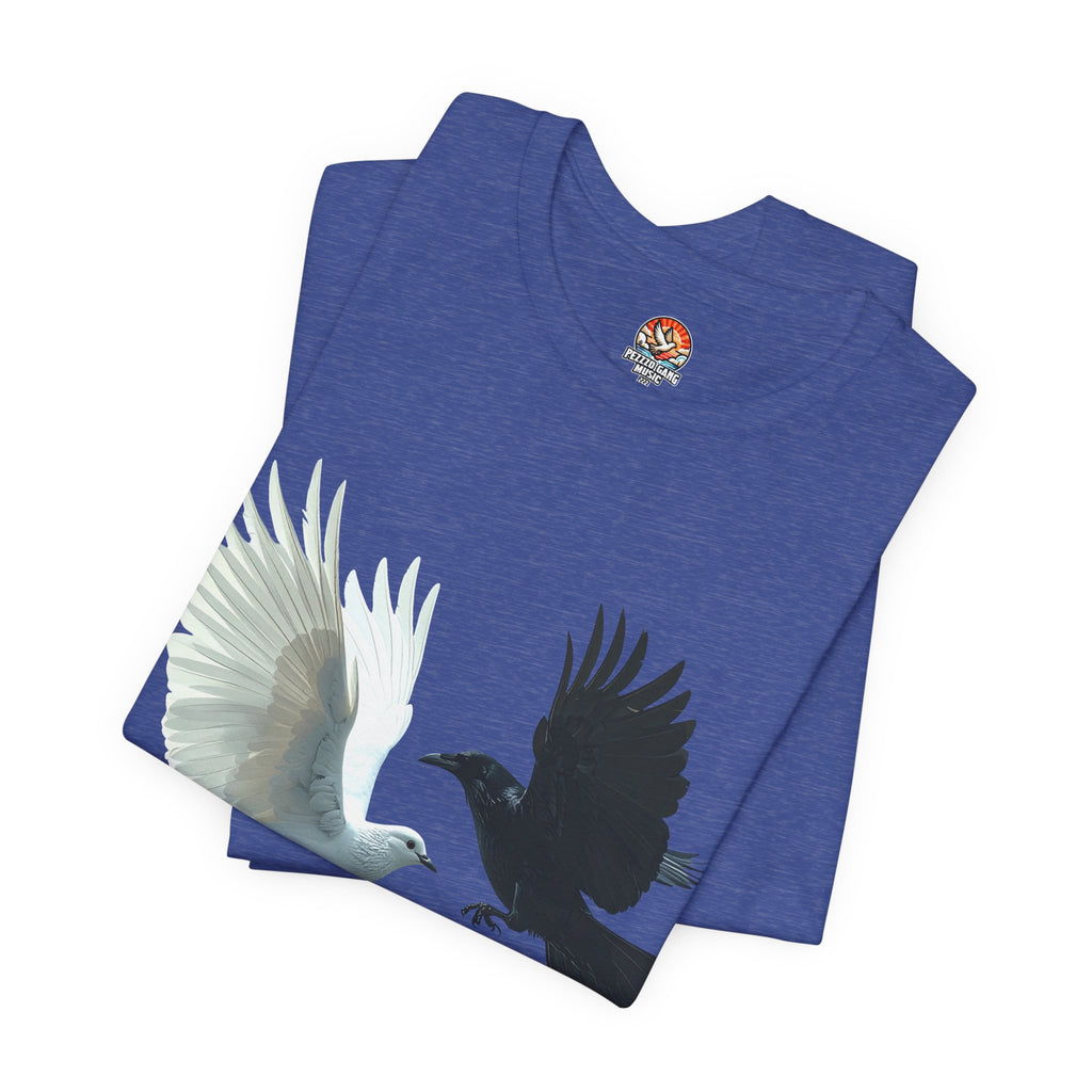 Pezzzo Gang & Mürder Crüe Crow Dove Collaboration Unisex Jersey Short Sleeve Tee