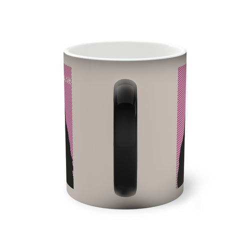All My Friends Are Baddies by Factor VIII- Color-Changing Ghost Mug, Halloween Gift, Custom Coffee Cup, Unique Drinkware, Spooky Home Decor, Funhouse Vibes