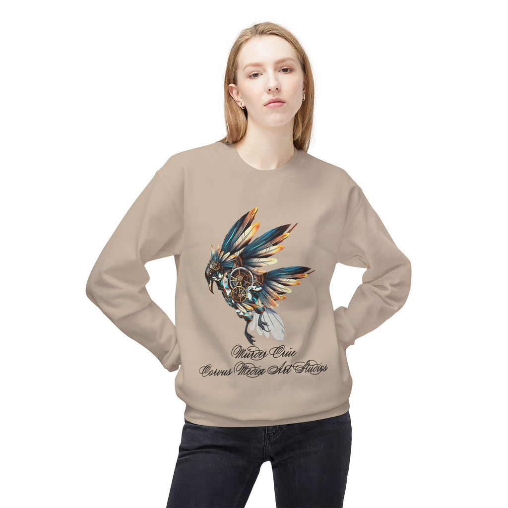 Native Dreamcatcher Eagle Crewneck Sweatshirt – 'Protect Our Cousins, Watch Our Futures'
