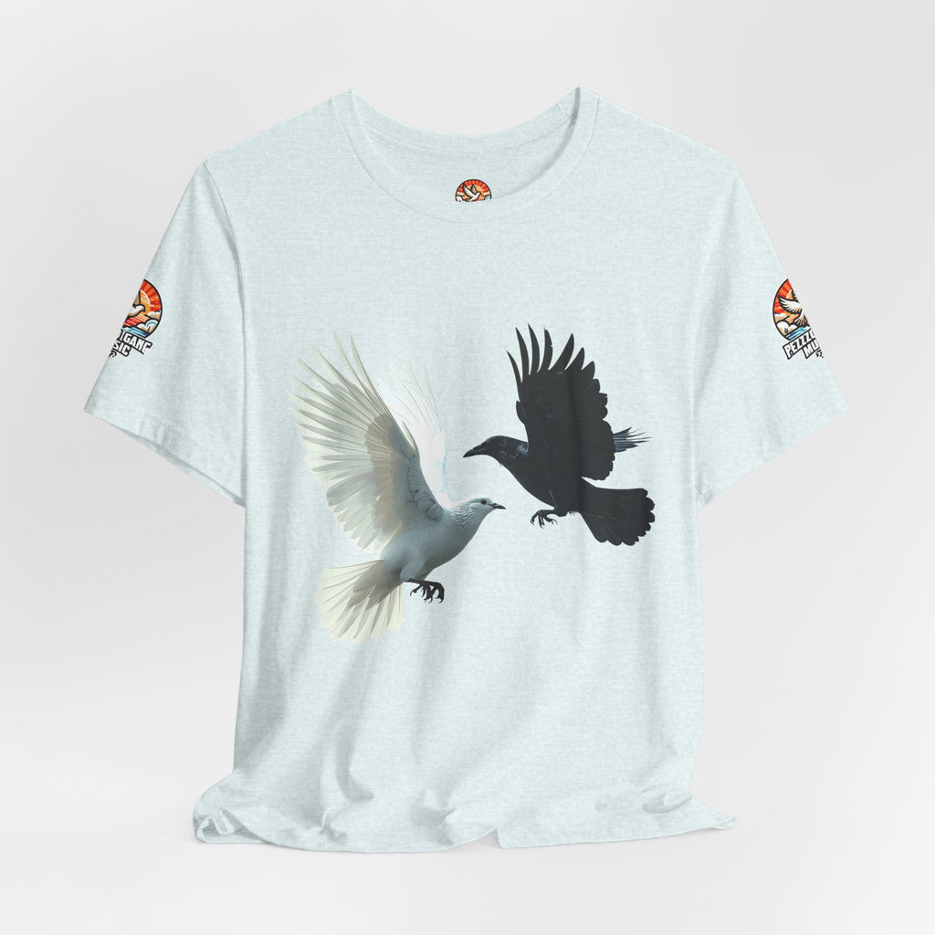 Pezzzo Gang & Mürder Crüe Crow Dove Collaboration Unisex Jersey Short Sleeve Tee